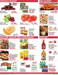 Martin’s Weekly Ad - valid from 27.07.2025 | Page: 2 | Products: Cherries, Ham, Tomatoes, Grapes