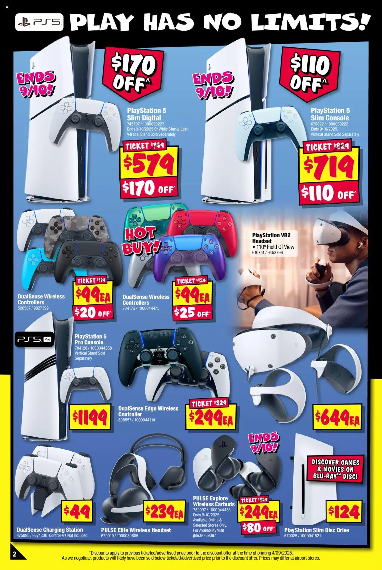 JB Hi-Fi catalogue - valid from 25.09.2025 | Page: 2 | Products: Controller, Digital, Headset, Playstation