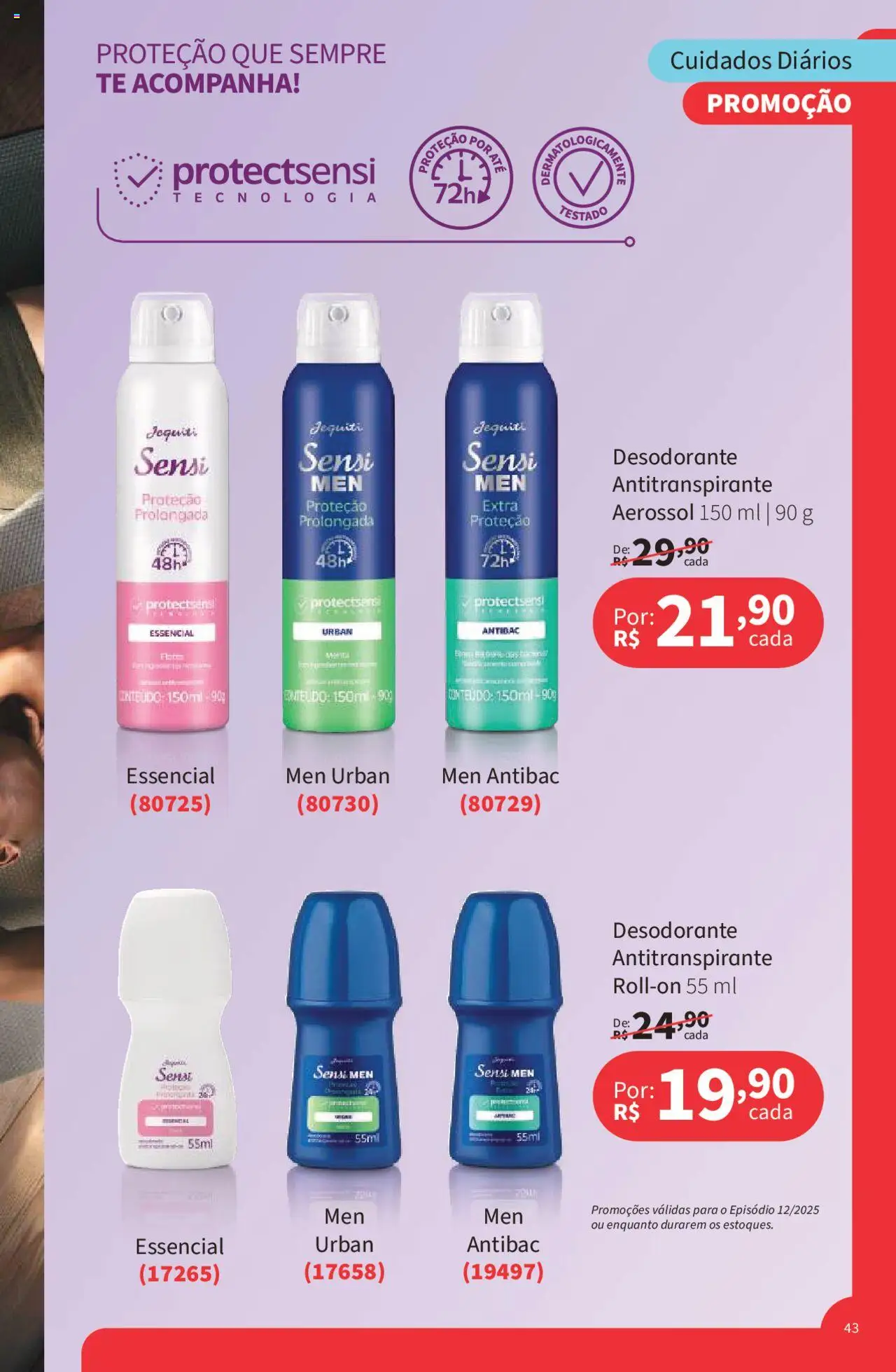 Jequiti Folheto - válido de 22.08.2025 | Página: 43 | Produtos: Desodorante