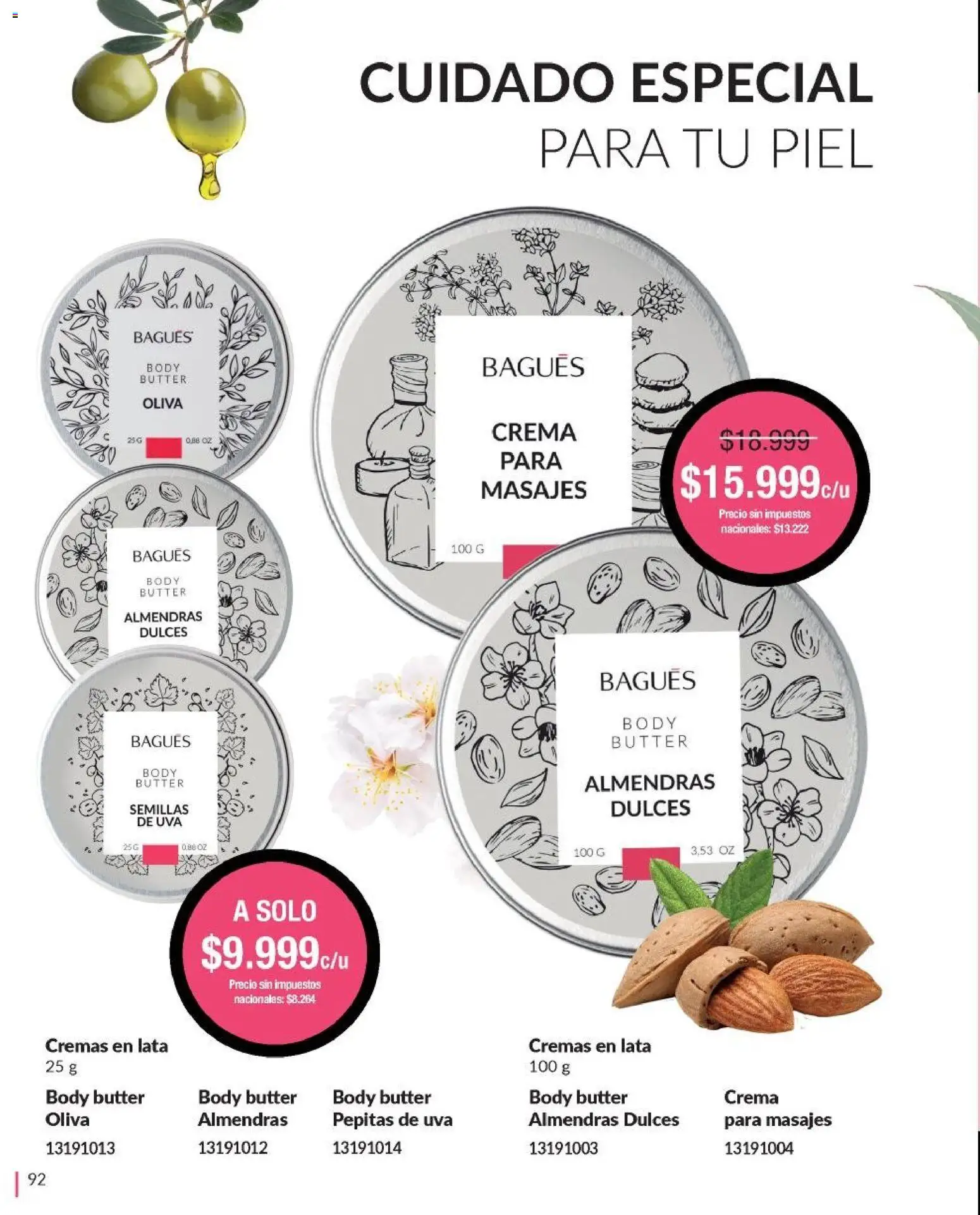 Bagués - Catálogo │ válido desde el 09.03.2026 | Página: 92 | Productos: Body, Oliva, Semillas, Uva