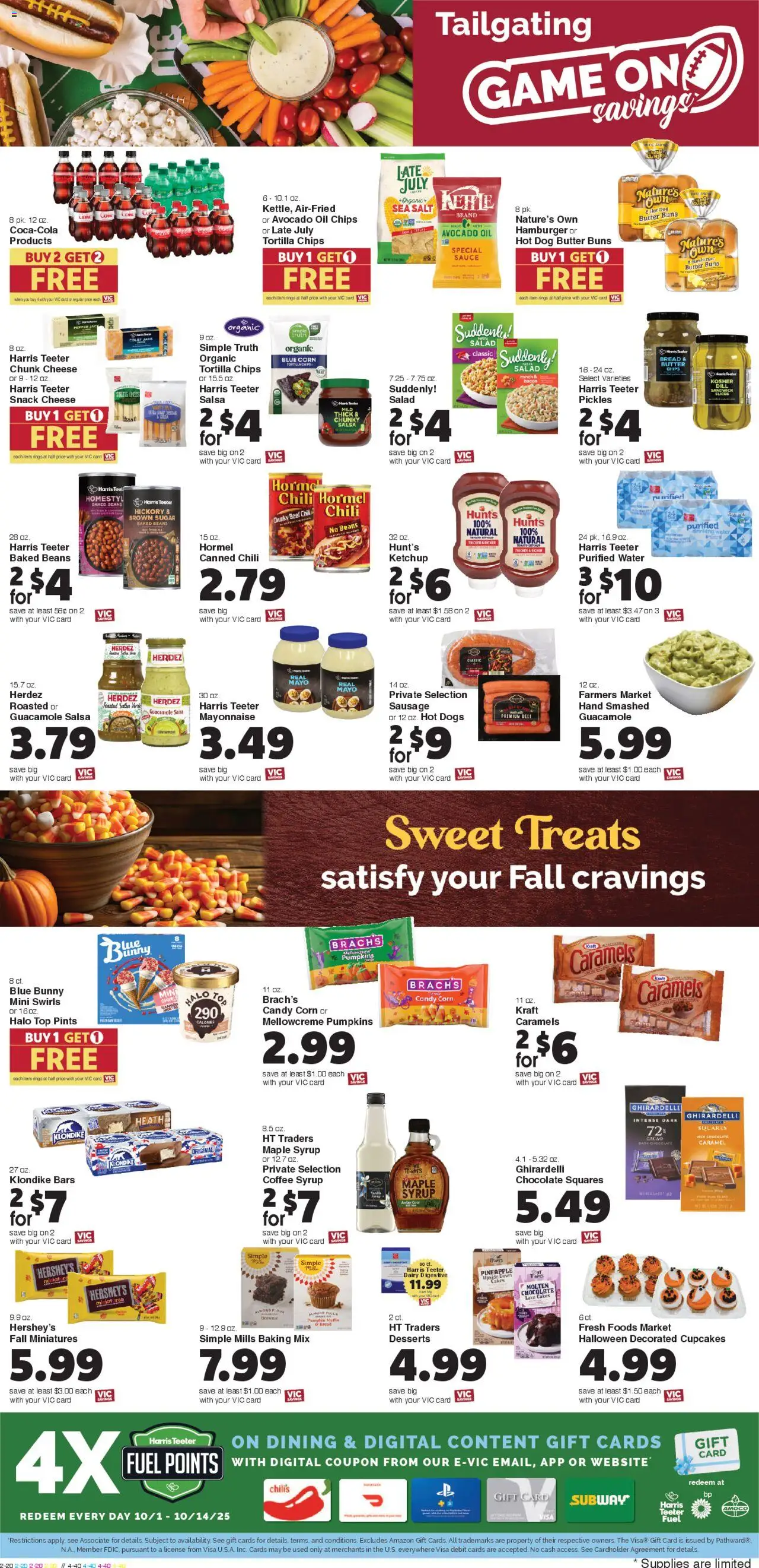 Harris Teeter Weekly Ad - valid from 08.10.2025 | Page: 6 | Products: Cheese, Beef, Salad, Mayonnaise