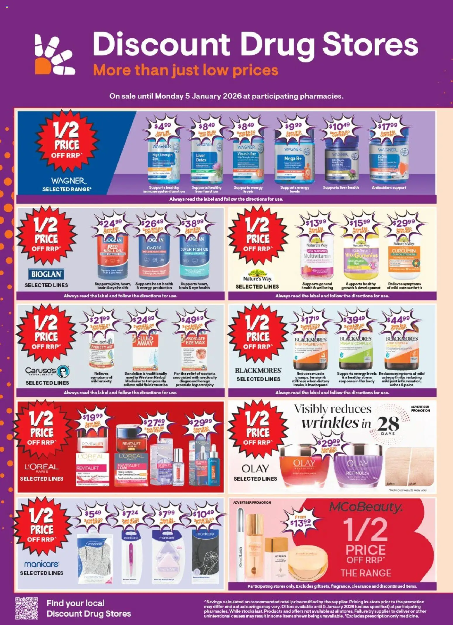 Discount Drug Stores catalogue - valid from 25.12.2025 | Page: 1 | Products: Fish, Fish oil, Herbal, Multivitamin
