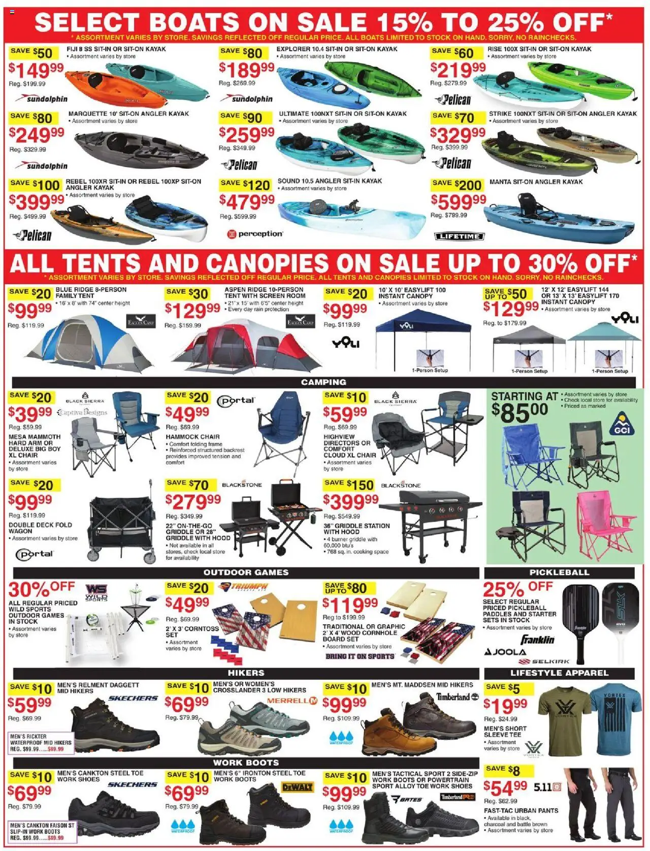 Dunham's Sports Weekly - PA - valid from 02.08.2025 | Page: 8 | Products: Kayak, Tent, Pants, Boots