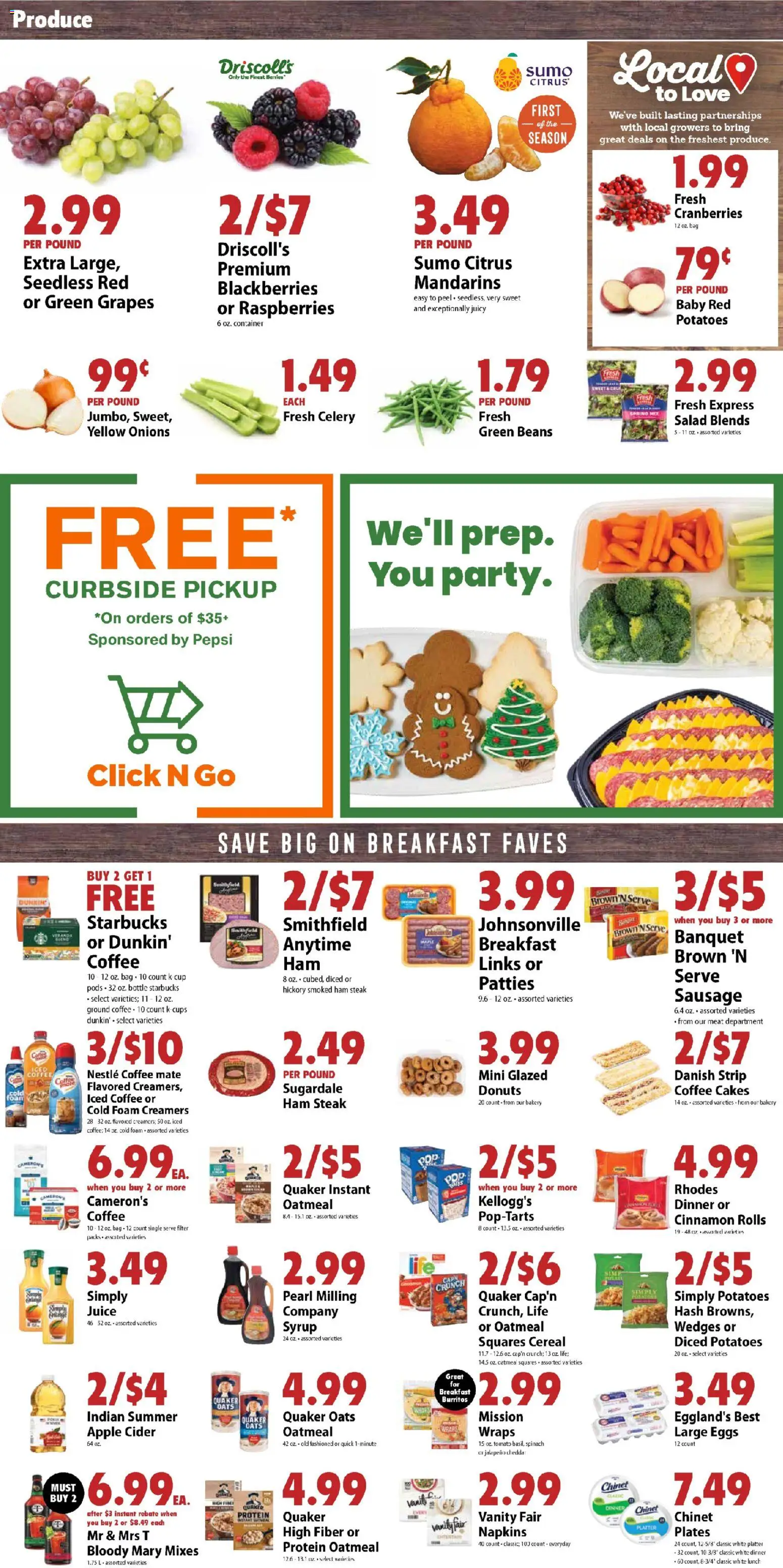 Festival Foods Weekly Ad - valid from 17.12.2025 | Page: 3 | Products: Cider, Spinach, Juice, Potatoes
