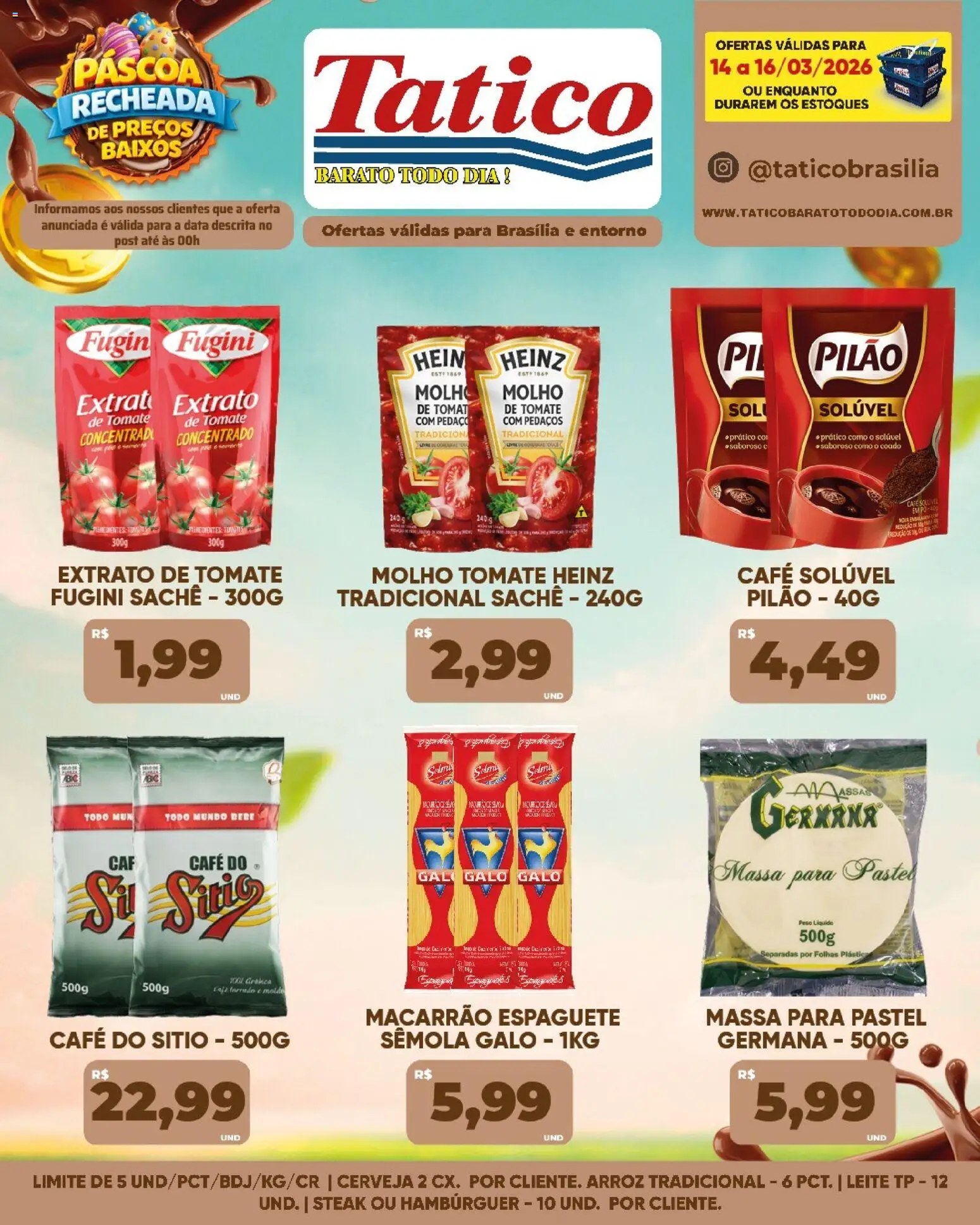 Tatico Folheto - válido de 17.03.2026 | Página: 30 | Produtos: Café, Arroz, Macarrão, Café solúvel