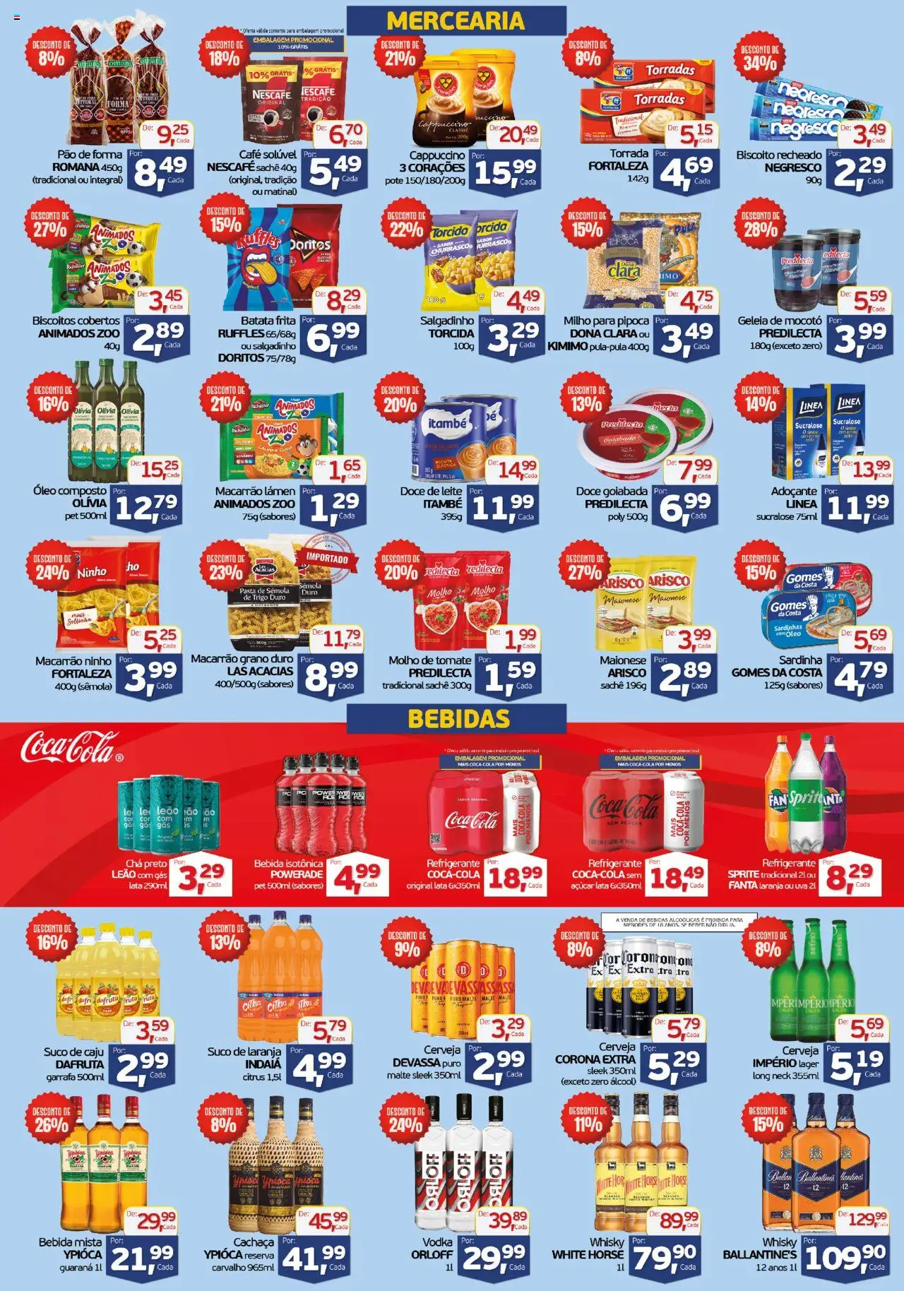 Cometa Supermercados Folheto - válido de 11.08.2025 | Página: 2 | Produtos: Café, Suco, Açúcar, Doce de leite