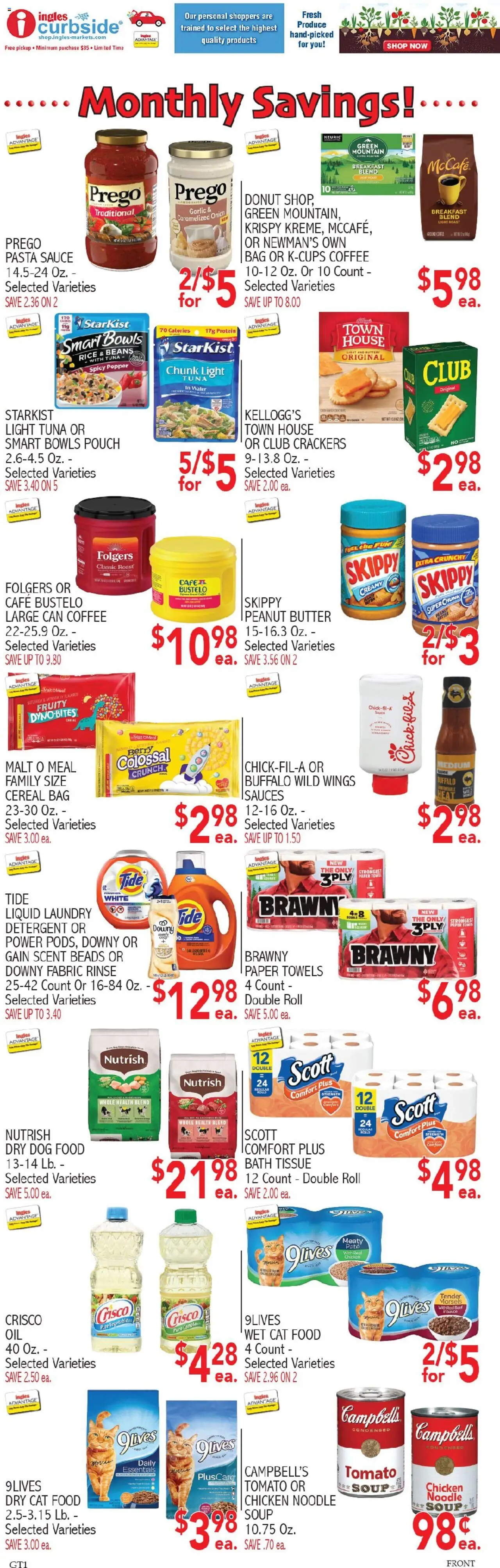 Ingles Weekly Ad - valid from 10.09.2025 | Page: 8 | Products: Coffee, Rice, Beef, Bag