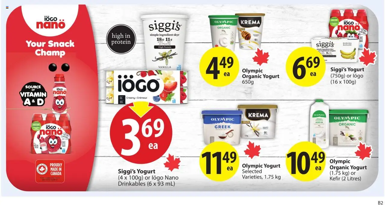 Save on foods flyer valid from 18.09.2025 | Page: 22 | Products: Yogurt