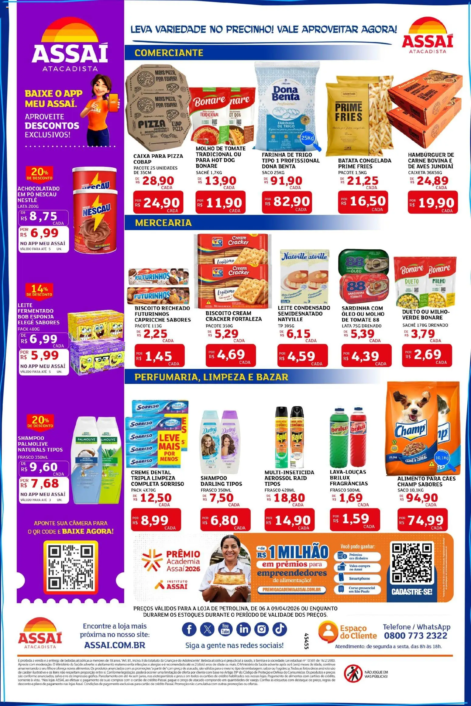 Assaí Atacadista Folheto - válido de 06.04.2026 | Página: 2 | Produtos: Pó, Caixa, Sardinha, Câmera