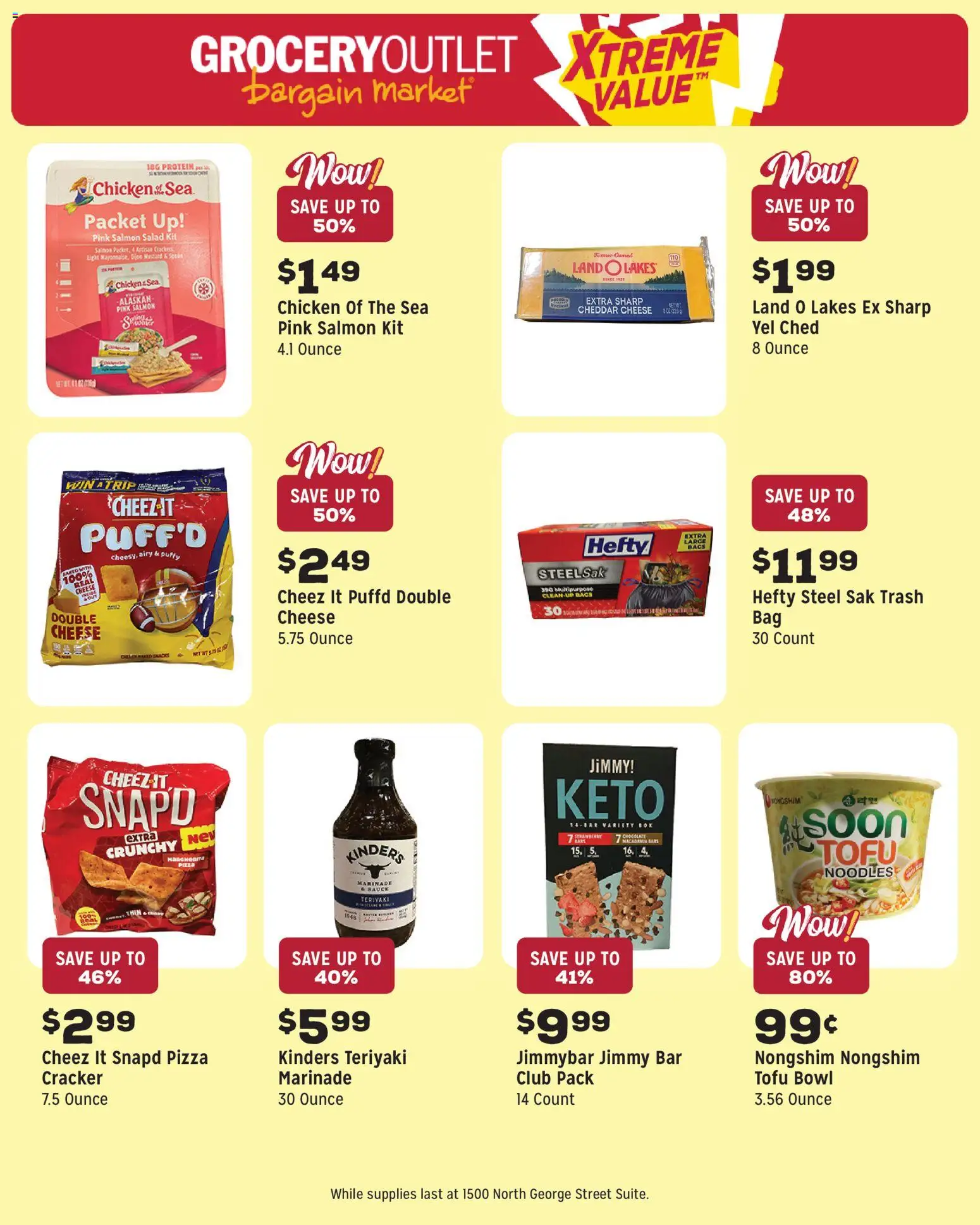 Grocery Outlet Weekly Ad - PA - valid from 18.03.2026 | Page: 10 | Products: Pizza, Noodles, Salad, Sauce