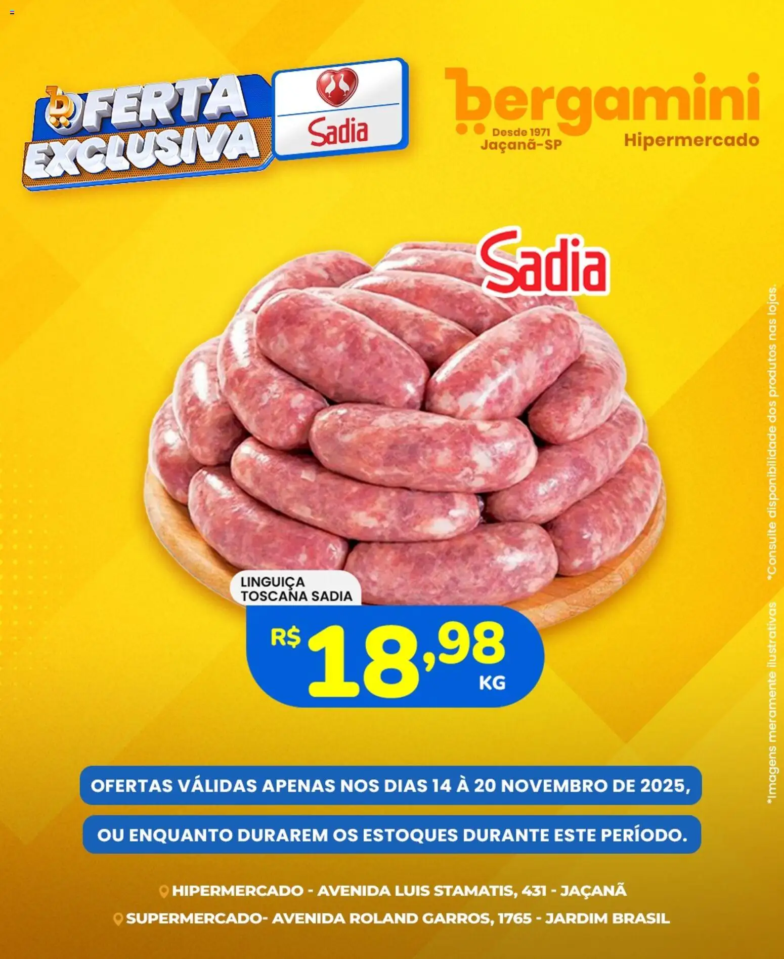 Supermercado Bergamini Folheto - válido de 14.11.2025 | Página: 4 | Produtos: Linguiça