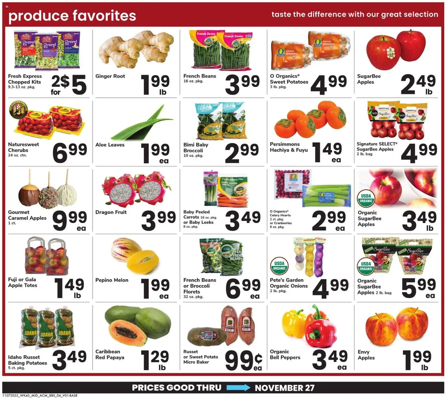Acme Big Book of Savings - valid from 07.11.2025 | Page: 4 | Products: Peppers, Potatoes, Sugar, Bag