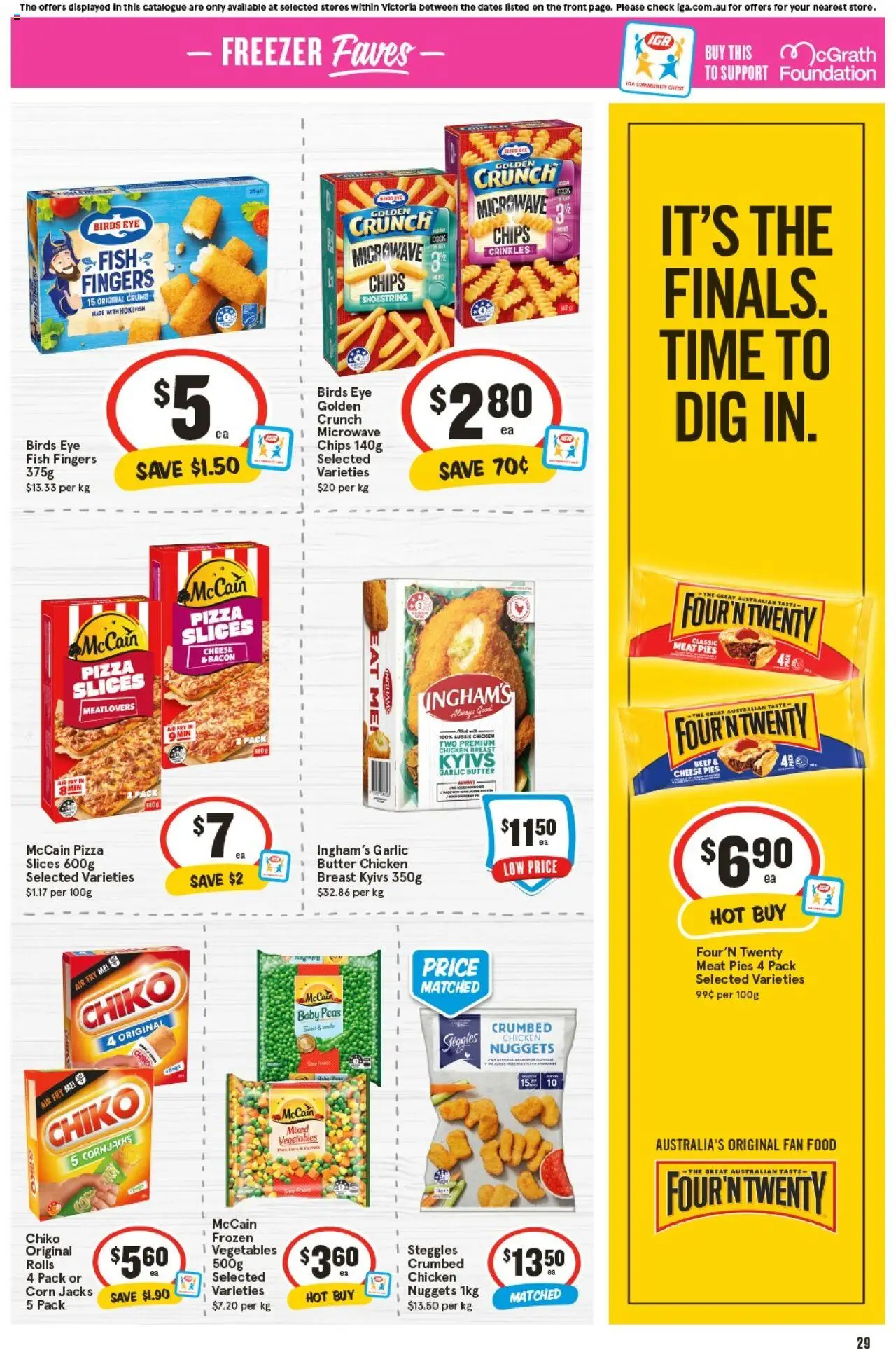 IGA catalogue - valid from 17.09.2025 | Page: 28 | Products: Chicken, Meat, Chips, Freezer