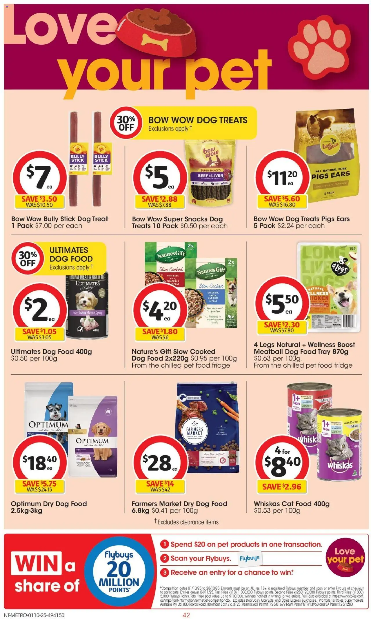 Coles catalogue - valid from 01.10.2025 | Page: 42 | Products: Chicken, Pork, Meat, Fridge