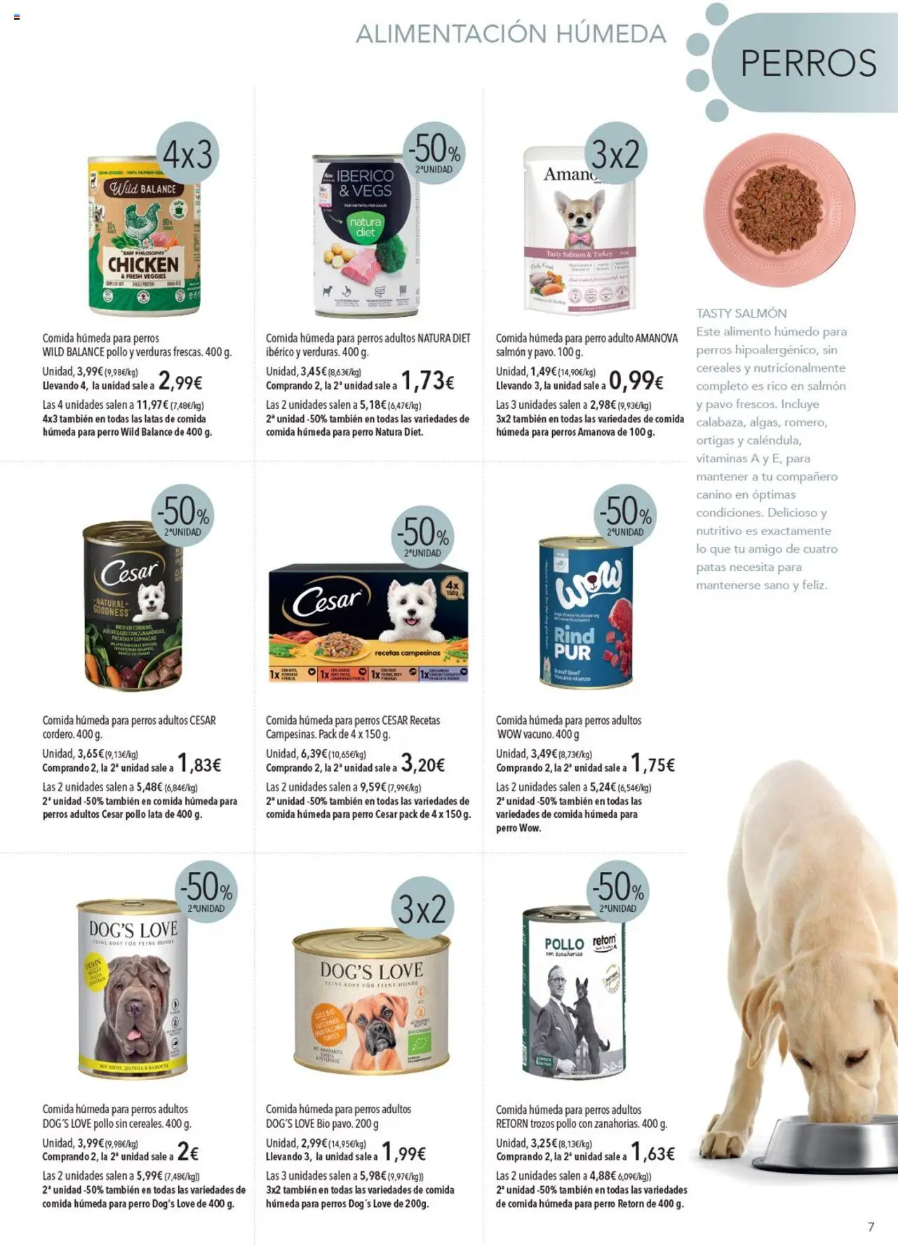 Nuevas ofertas de El Corte Inglés válidas en toda la República Mexicana desde el 01.08.2025. ¡Encuentra las mejores ofertas en El Corte Inglés - Catálogo Mascotas Agosto! | Página: 7 | Productos: Pollo, Cereales, Vitaminas