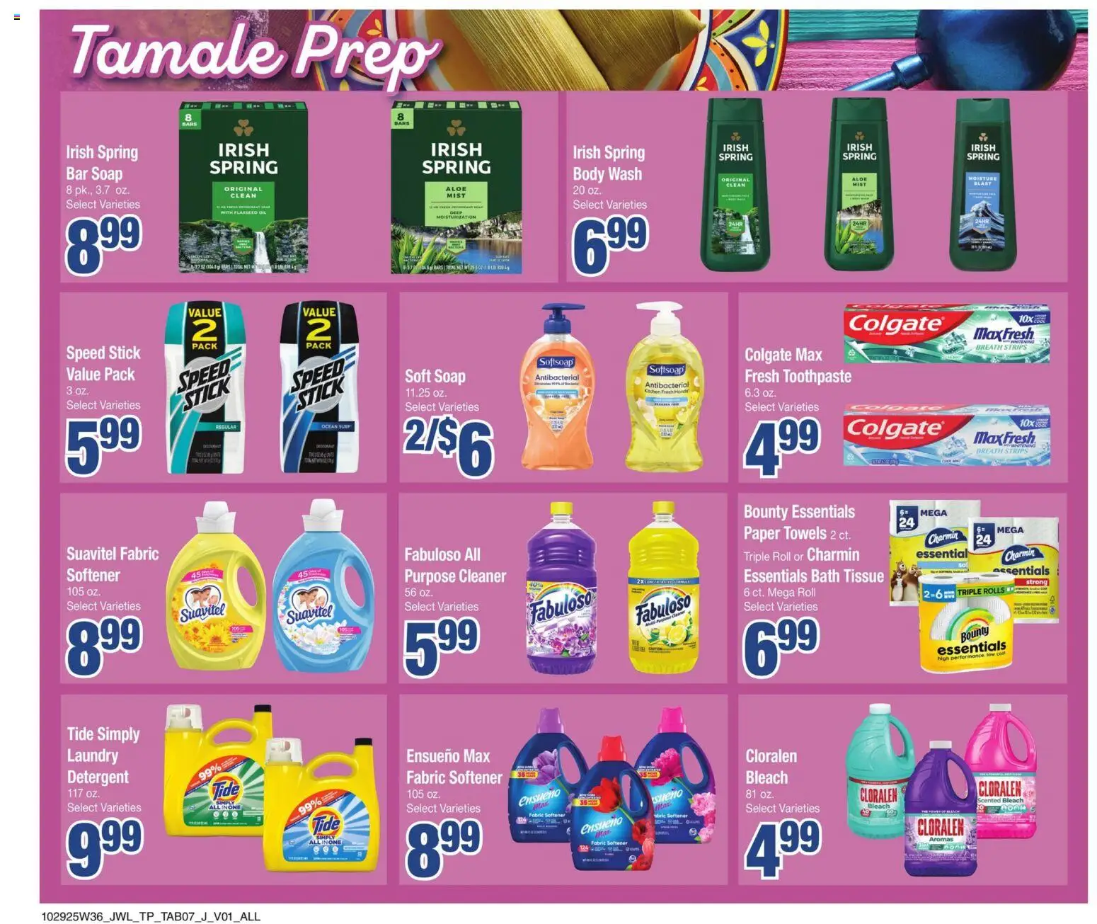 Jewel Osco Specialty Publication - valid from 29.10.2025 | Page: 7 | Products: Bath, Oil, Detergent, Body Wash