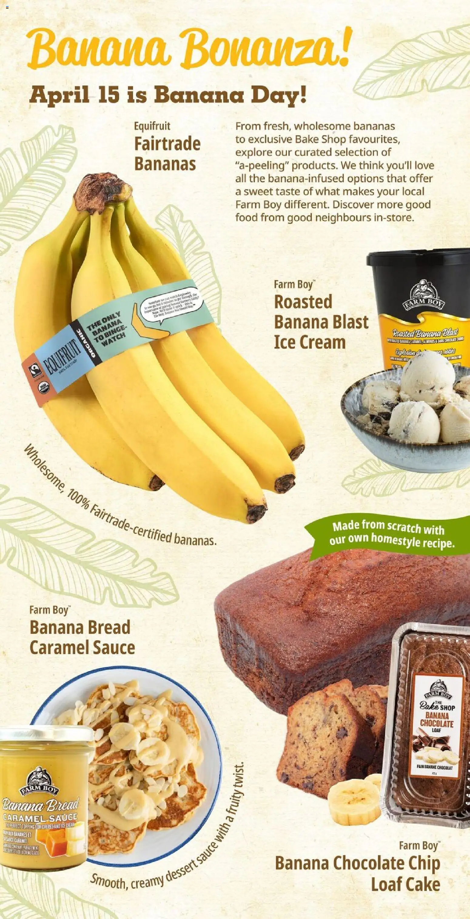 Farm Boy flyer valid from 09.04.2026 | Page: 5 | Products: Ice cream, Watch, Chocolate, Bananas