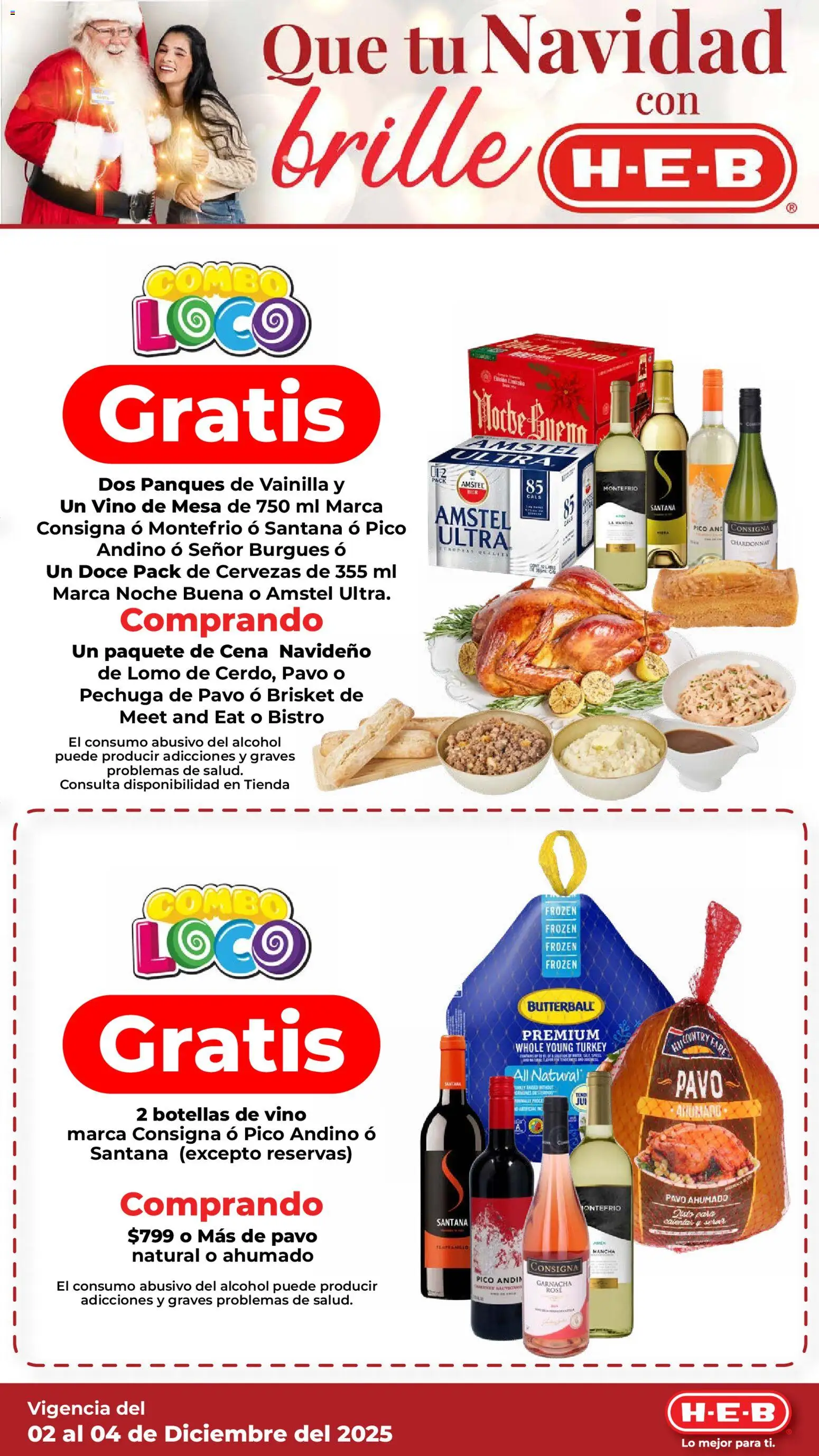 Nuevas ofertas de H-E-B válidas en toda la República Mexicana desde el 02.12.2025. ¡Encuentra las mejores ofertas en H-E-B folleto Que tu Navidad! | Página: 3 | Productos: Pico, Vino, Mesa