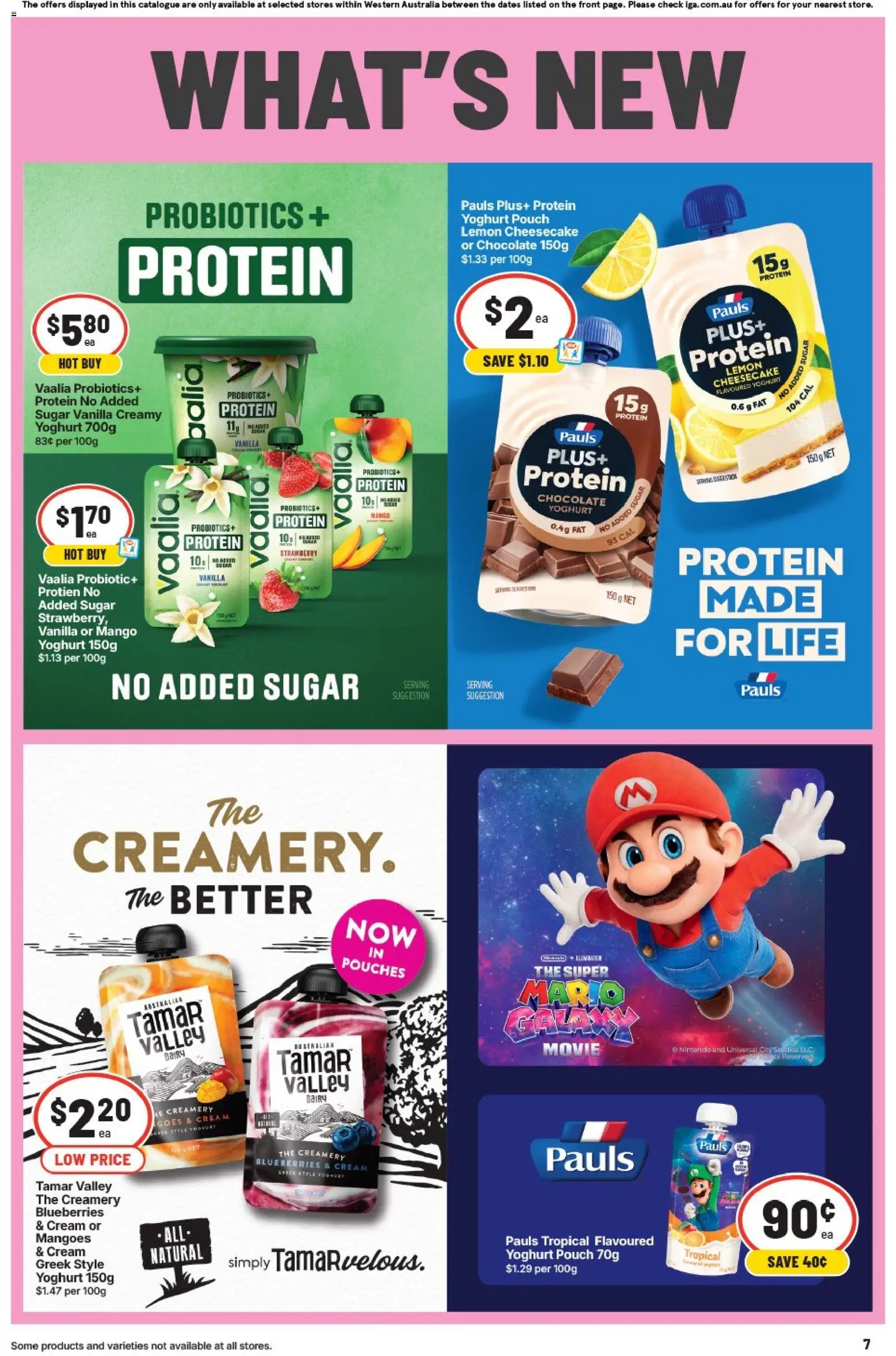 IGA catalogue - valid from 29.04.2026 | Page: 7 | Products: Yoghurt, Sugar, Lemon, Mango