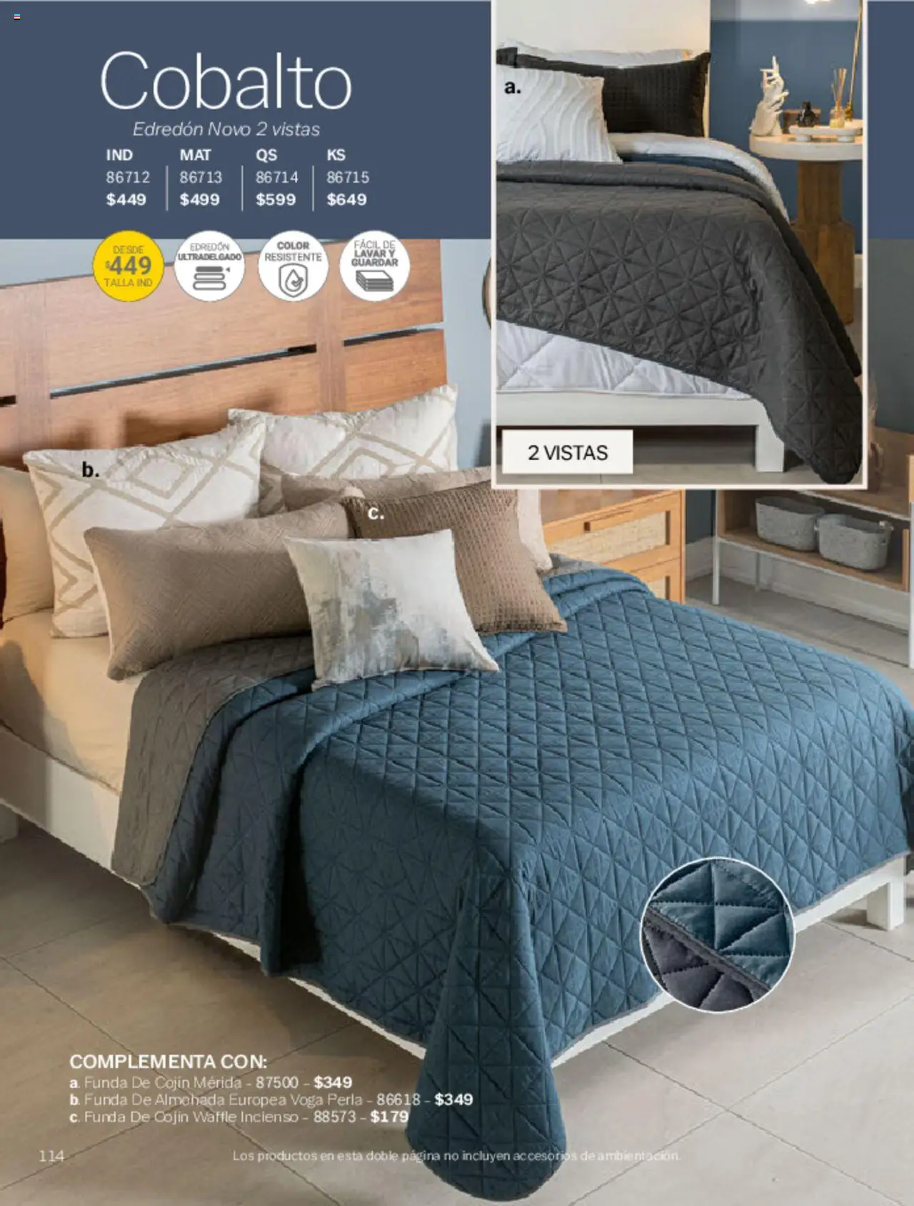 Nuevas ofertas de Vianney válidas en toda la República Mexicana desde el 07.03.2025. ¡Encuentra las mejores ofertas en Vianney catálogo Primavera! | Página: 116 | Productos: Funda, Funda de almohada, Almohada