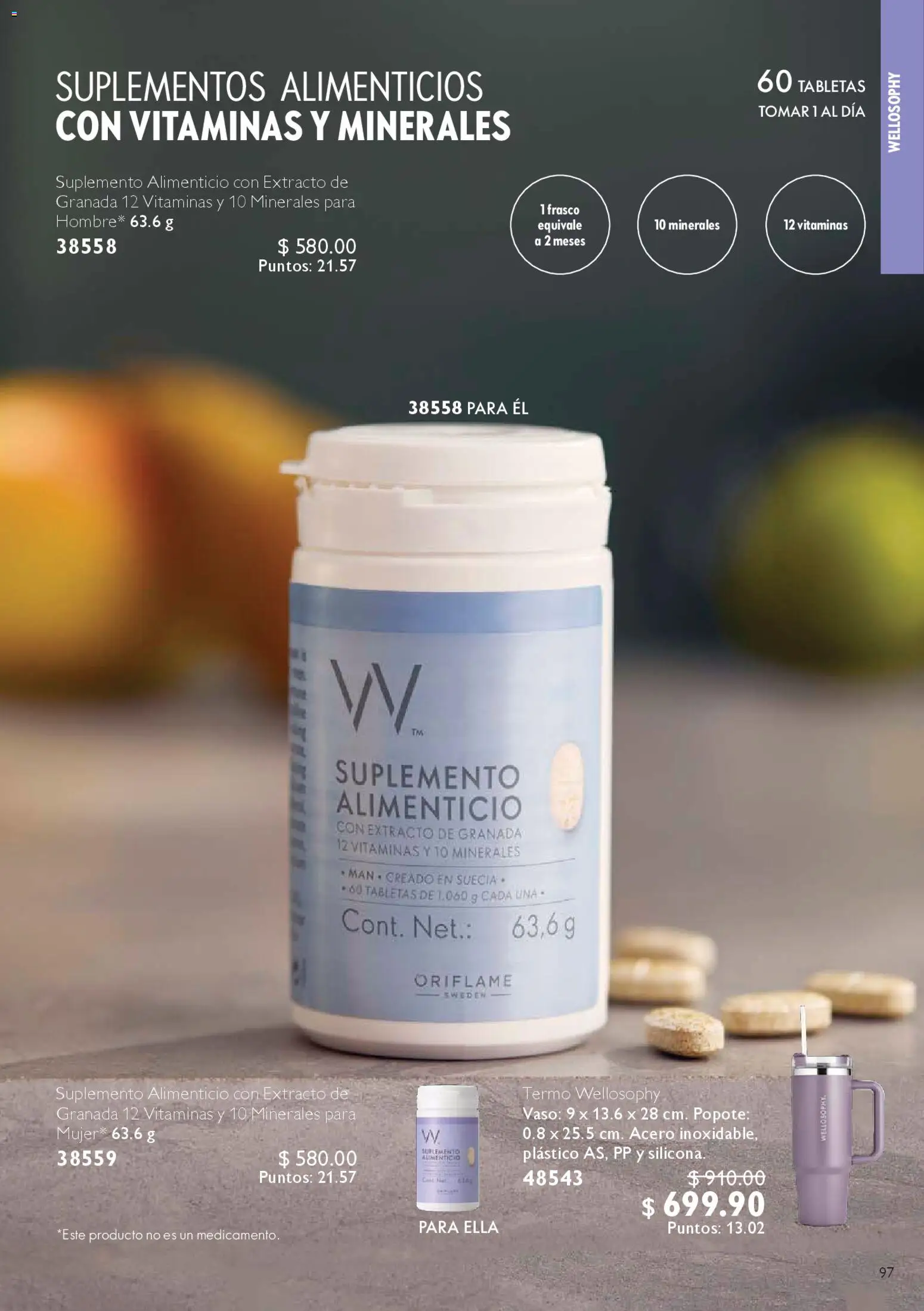 Nuevas ofertas de Oriflame válidas en toda la República Mexicana desde el 22.11.2025. ¡Encuentra las mejores ofertas en Oriflame Black Friday! | Página: 97 | Productos: Frasco, Vitaminas, Termo