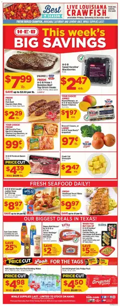 Preview of H-E-B weekly ads valid from 18.03.2026