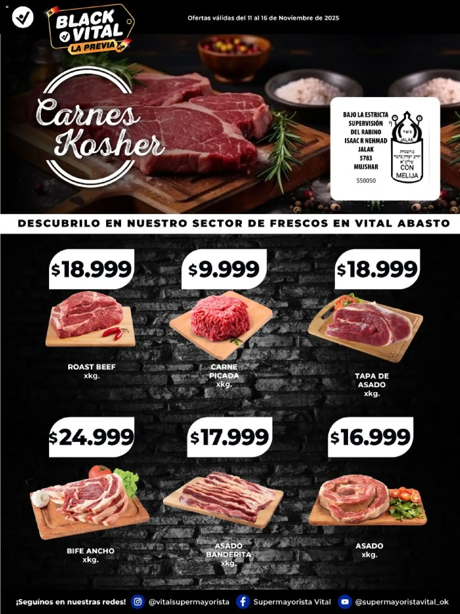 Vital - Carnes Kosher Abasto │ válido desde el 11.11.2025 | Página: 1