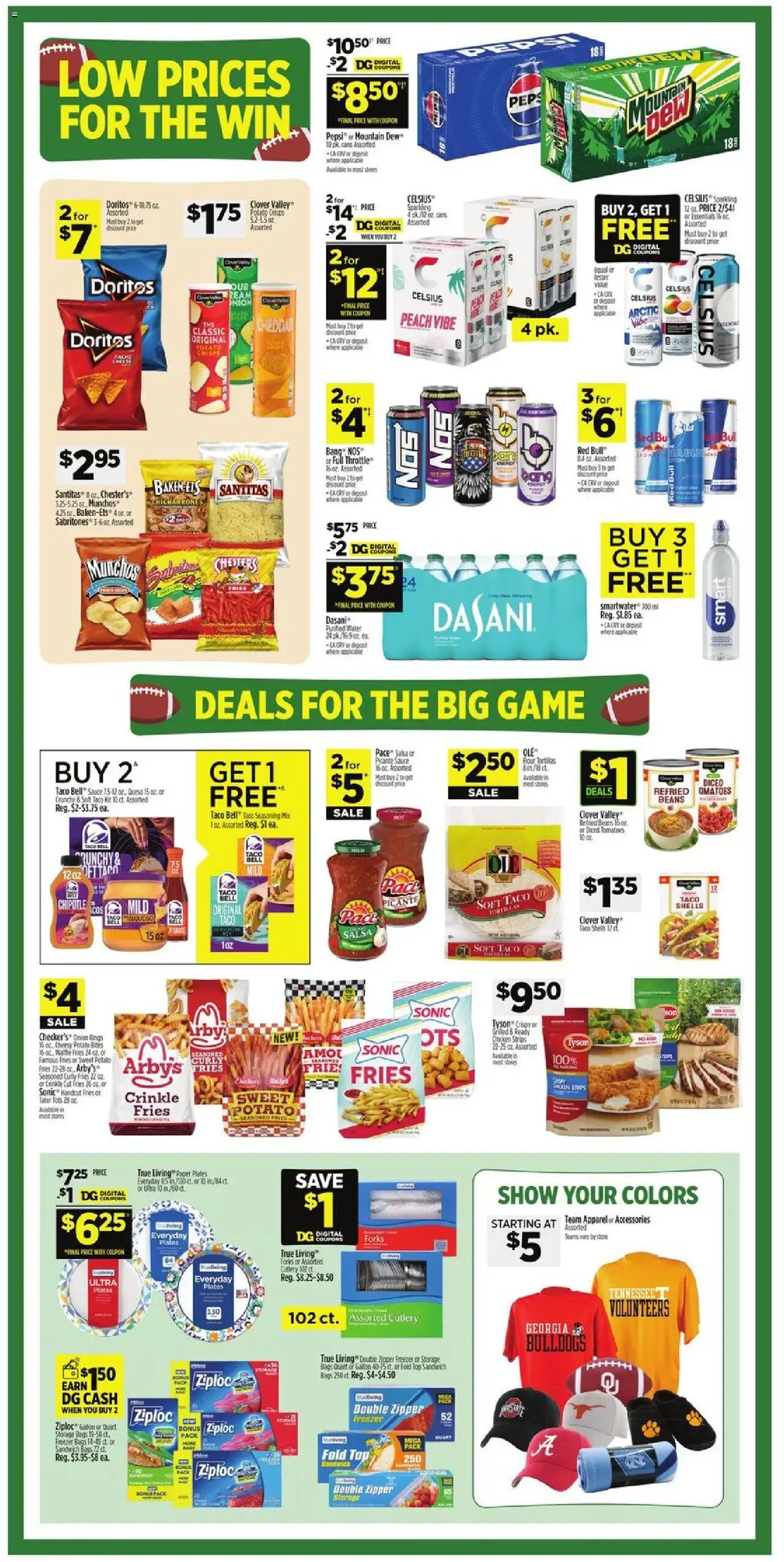 Dollar General Weekly Ad - valid from 07.09.2025 | Page: 4 | Products: Peach, Throttle, Onion, Freezer