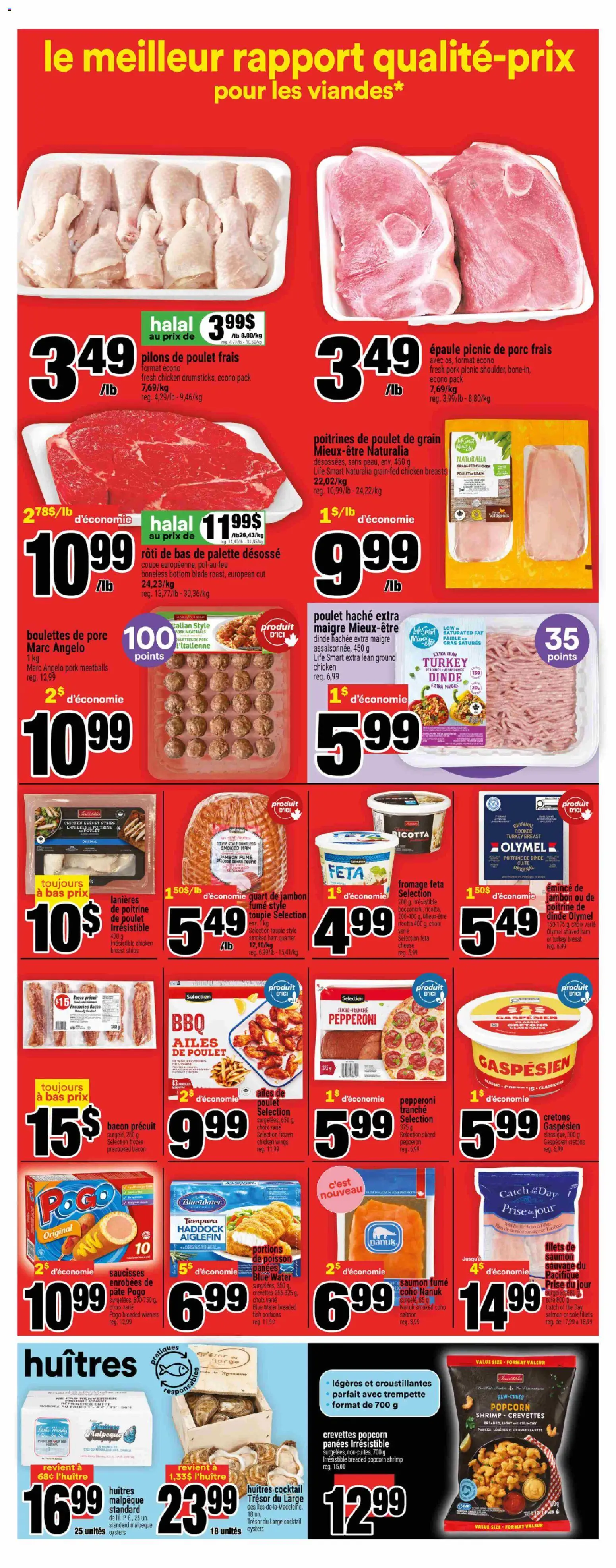 Super C flyer valid from 30.10.2025 | Page: 5 | Products: Chicken wings, Turkey, Cheese, Pork