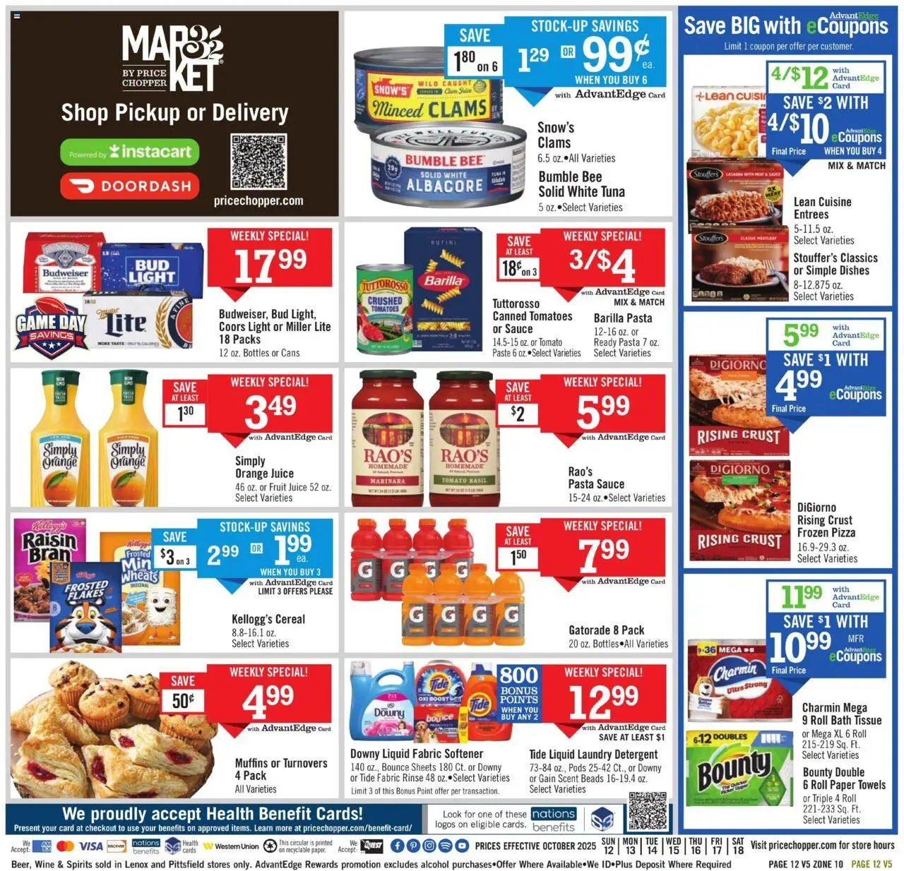 Price Chopper Weekly Ad - valid from 12.10.2025 | Page: 12 | Products: Bath, Juice, Fabric softener, Game