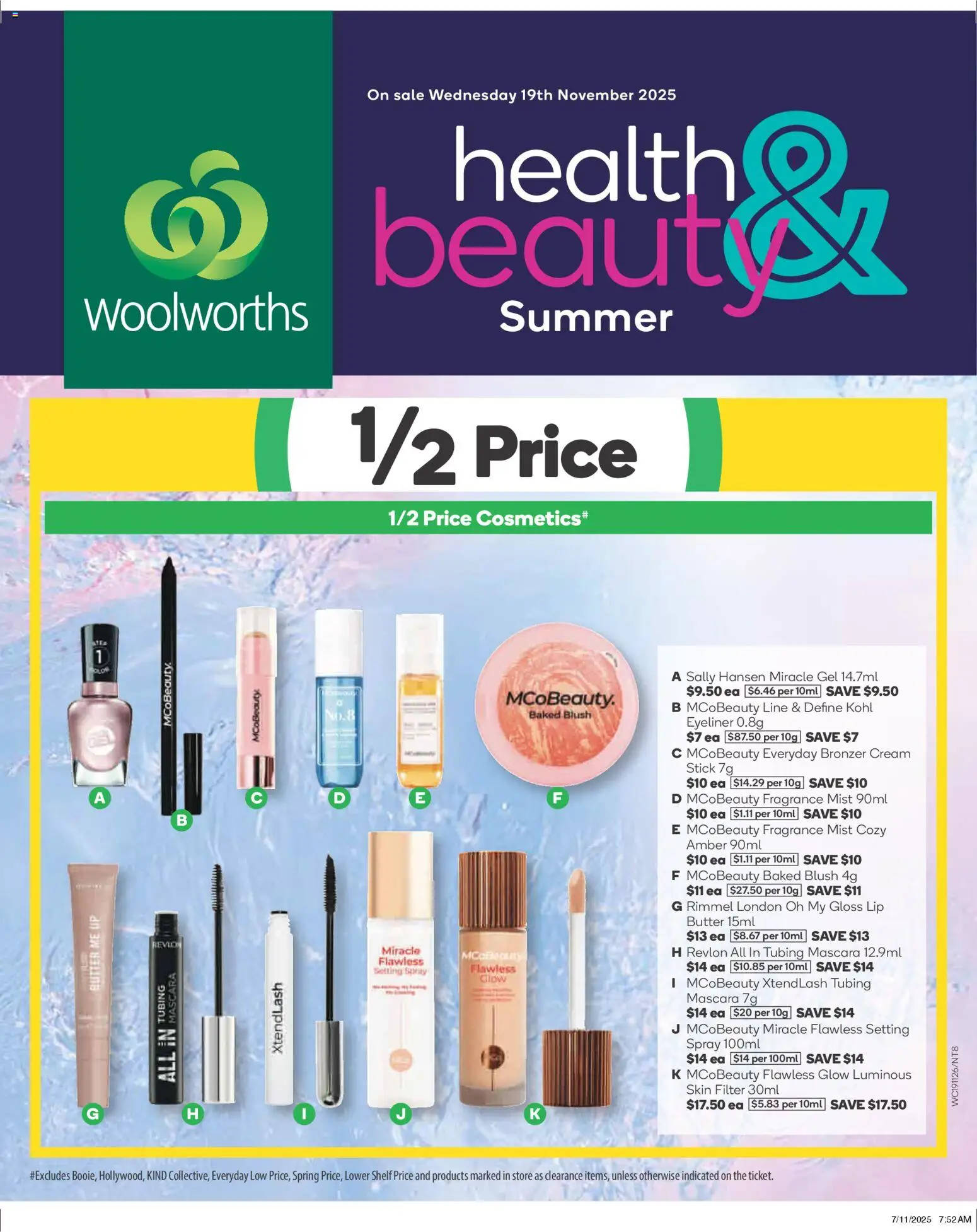 Woolworths catalogue - valid from 19.11.2025 | Page: 2 | Products: Shelf, Mascara, Eyeliner, Cream