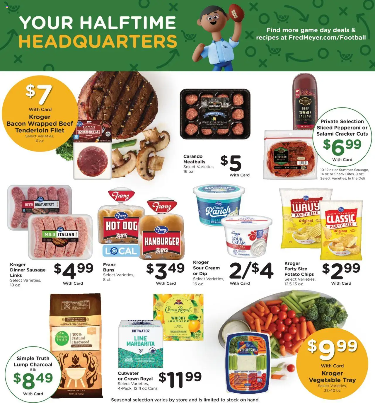 Fred Meyer Weekly Ad - valid from 08.10.2025 | Page: 10 | Products: Beer, Cream, Sausage, Lime