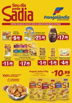 Frangolândia ofertas Especiais  - Pré-Visualização do folheto da loja Frangolândia, válido de 23.03.2026 | Página: 2 | Produtos: Salsicha, Lasanha, Frango, Margarina