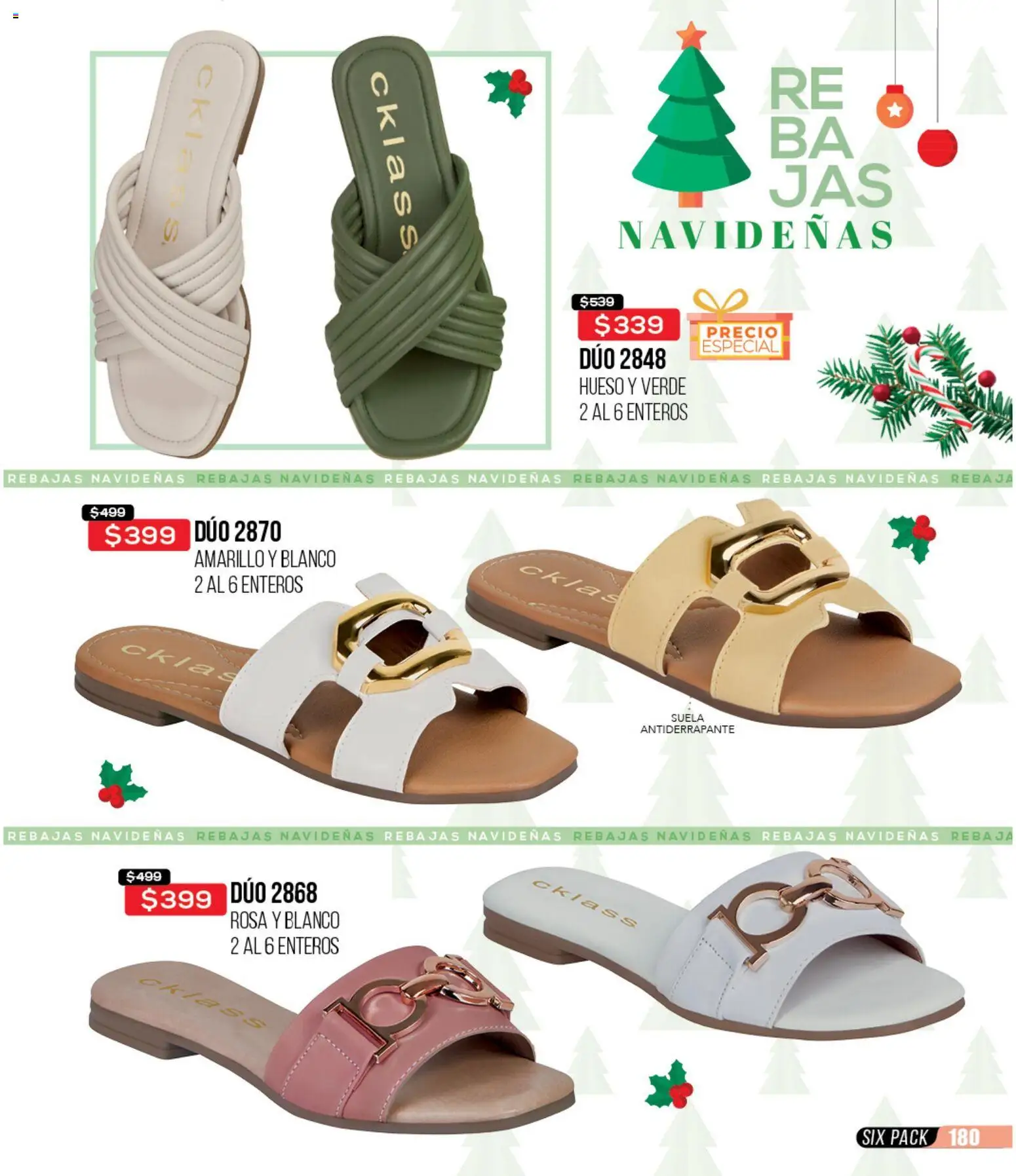 Nuevas ofertas de Cklass válidas en toda la República Mexicana desde el 30.11.2025. ¡Encuentra las mejores ofertas en Cklass catálogo Rebajas Navideñas Calzado! | Página: 181