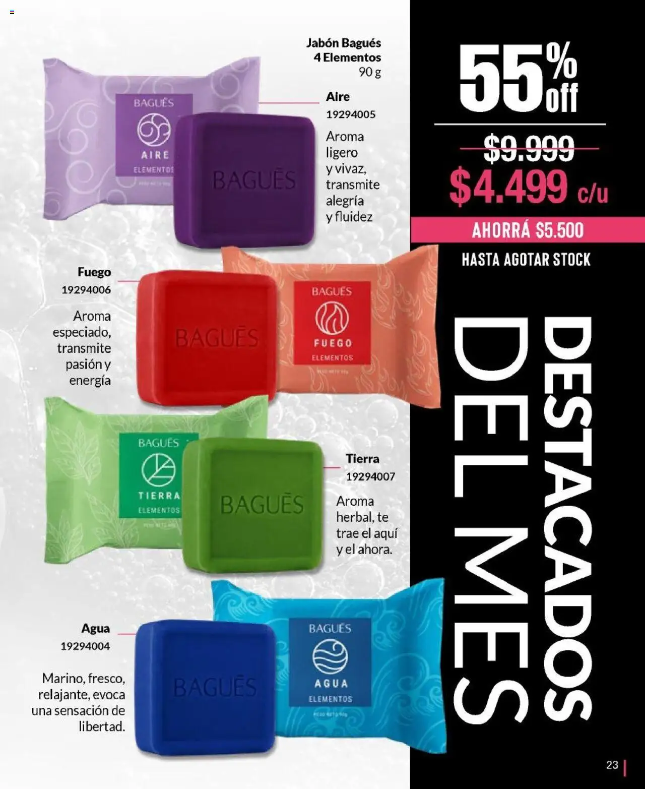 Bagués catálogo │ válido desde el 01.06.2025 | Página: 23 | Productos: Jabón, Agua, Té