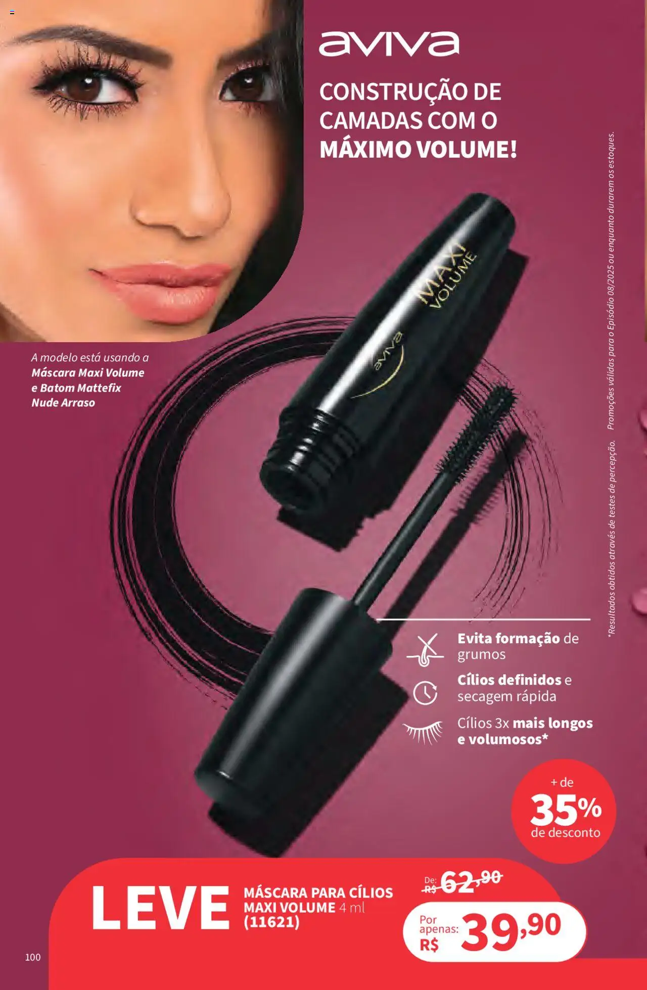Jequiti Folheto - válido de 02.06.2025 | Página: 100 | Produtos: Máscara para cílios, Batom