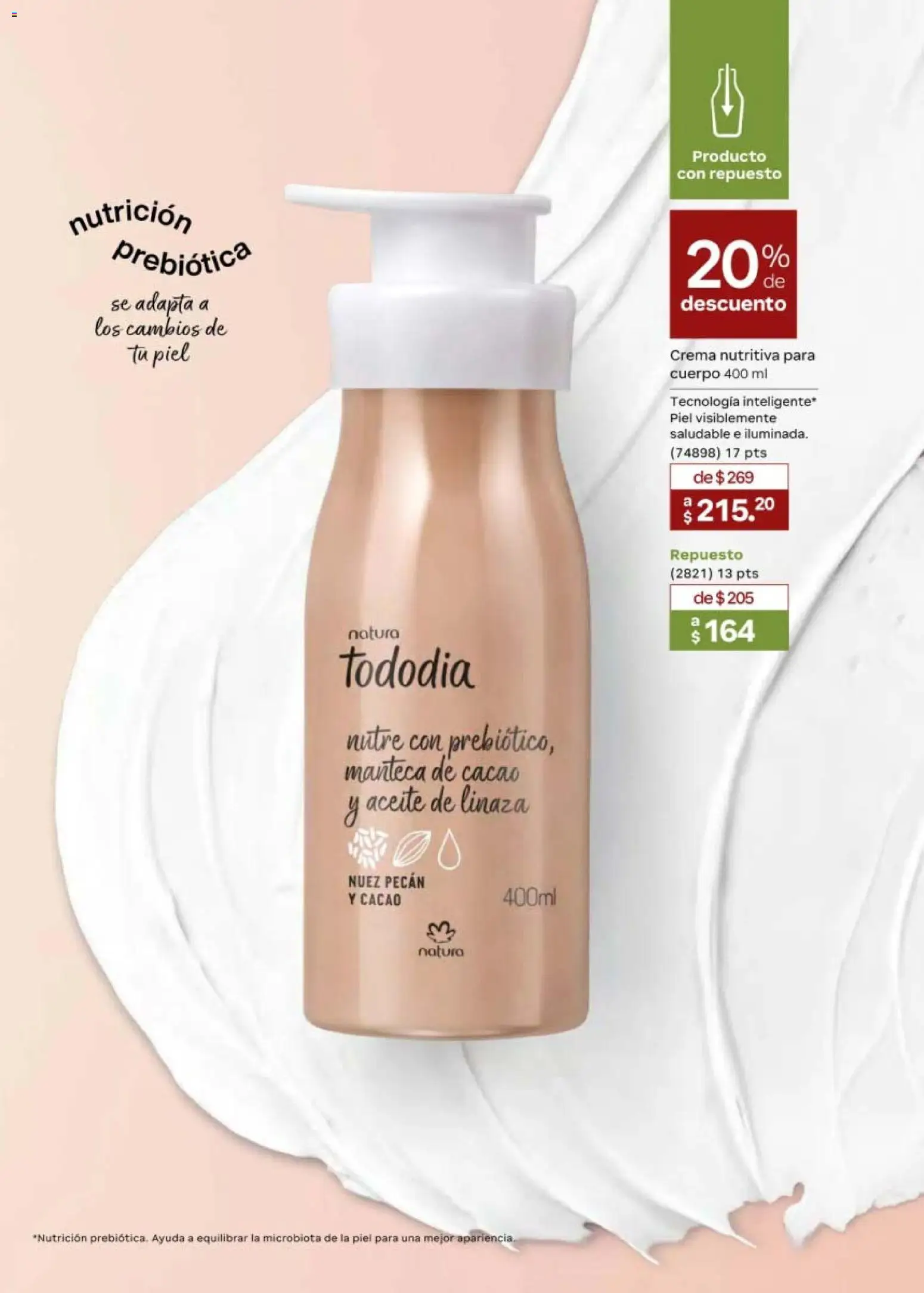 Nuevas ofertas de Natura válidas en toda la República Mexicana desde el 20.02.2026. ¡Encuentra las mejores ofertas en Natura campaña 4 2026! | Página: 101 | Productos: Crema, Aceite, Nuez, Cacao