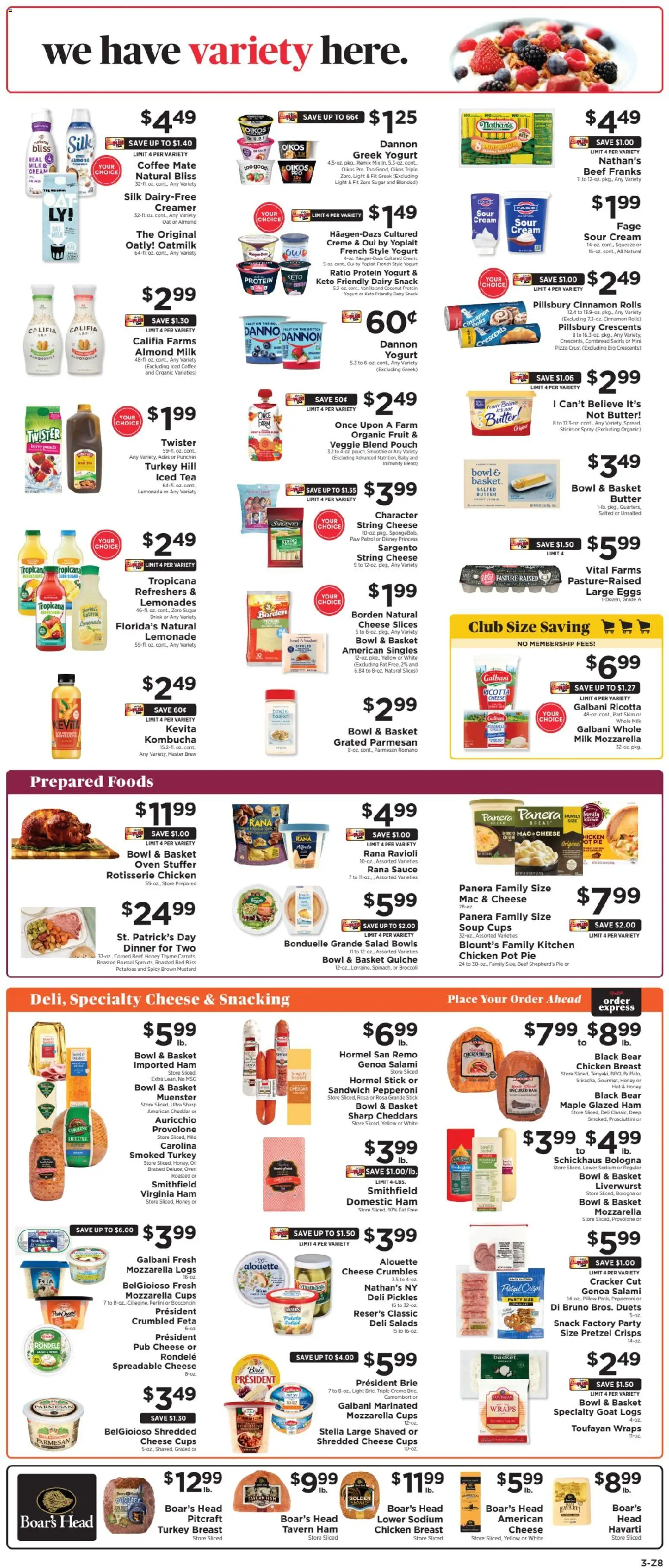 ShopRite Weekly Ad - valid from 06.03.2026 | Page: 4 | Products: Basket, Oil, Bread, Coffee