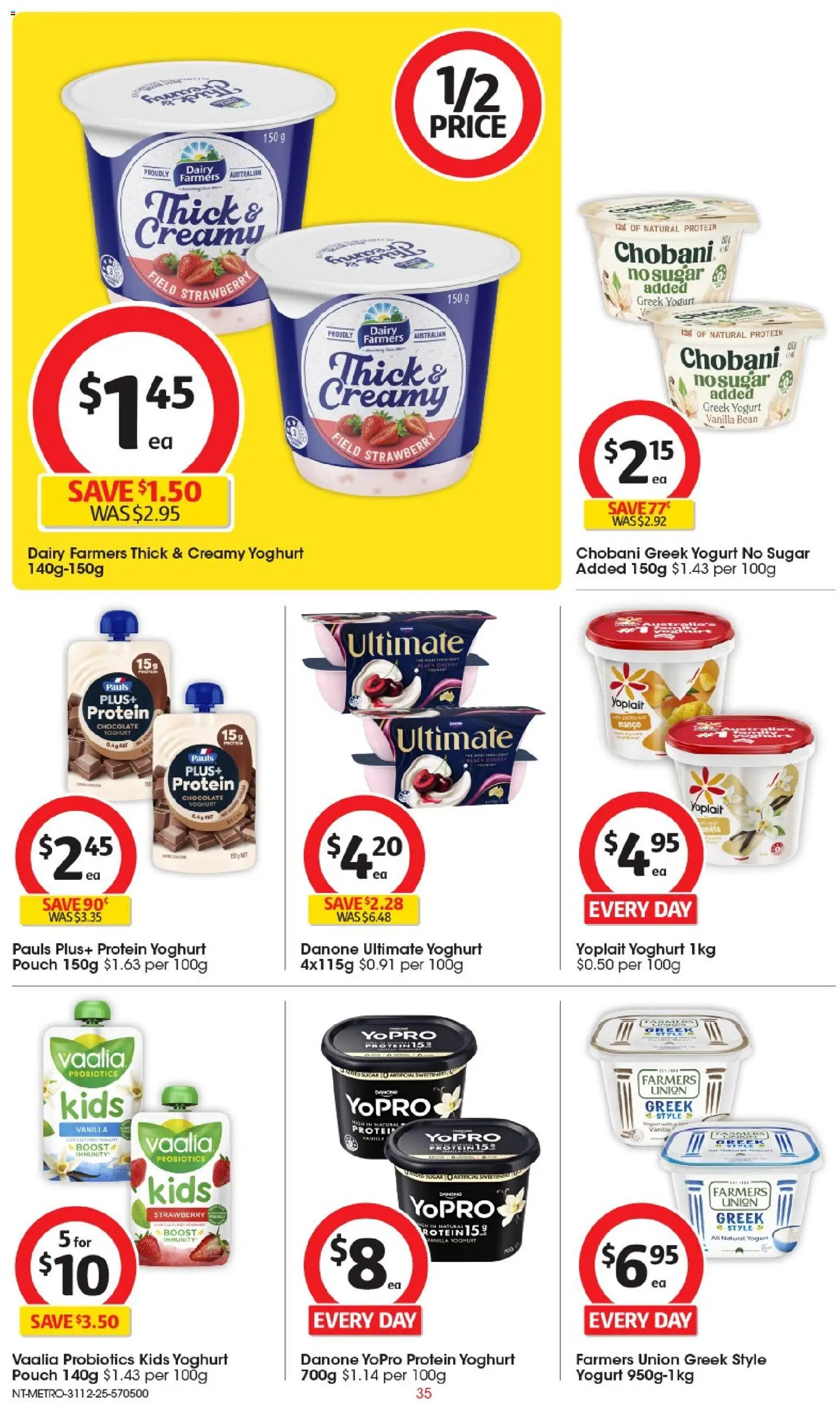 Coles catalogue - valid from 31.12.2025 | Page: 36 | Products: Dairy, Yoghurt, Chocolate, Sugar