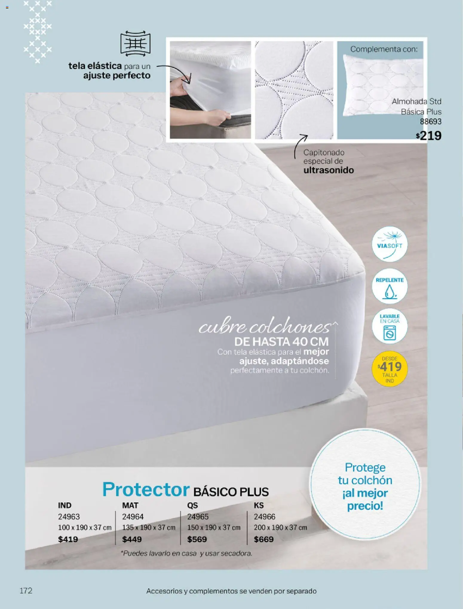 Nuevas ofertas de Vianney válidas en toda la República Mexicana desde el 06.03.2026. ¡Encuentra las mejores ofertas en Vianney catálogo Tu hogar, nuestra pasión! | Página: 174 | Productos: Repelente, Colchón, Almohada