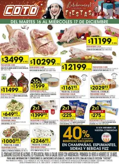 Vista previa Coto - Fiestas válido desde el 16.12.2025