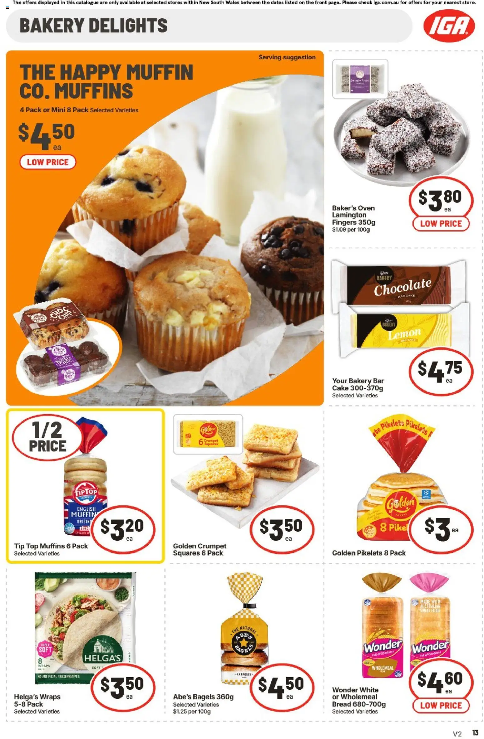IGA catalogue - valid from 29.04.2026 | Page: 13 | Products: Flour, Bread, Lemon, Wheat