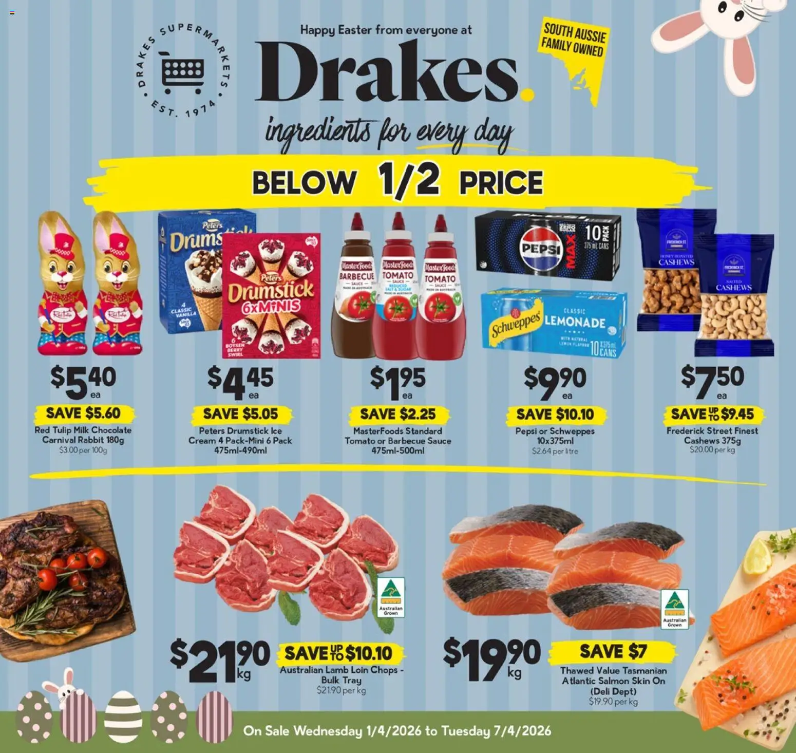 Drakes catalogue - valid from 01.04.2026 | Page: 1 | Products: Milk, Lamb, Cream, Sauce