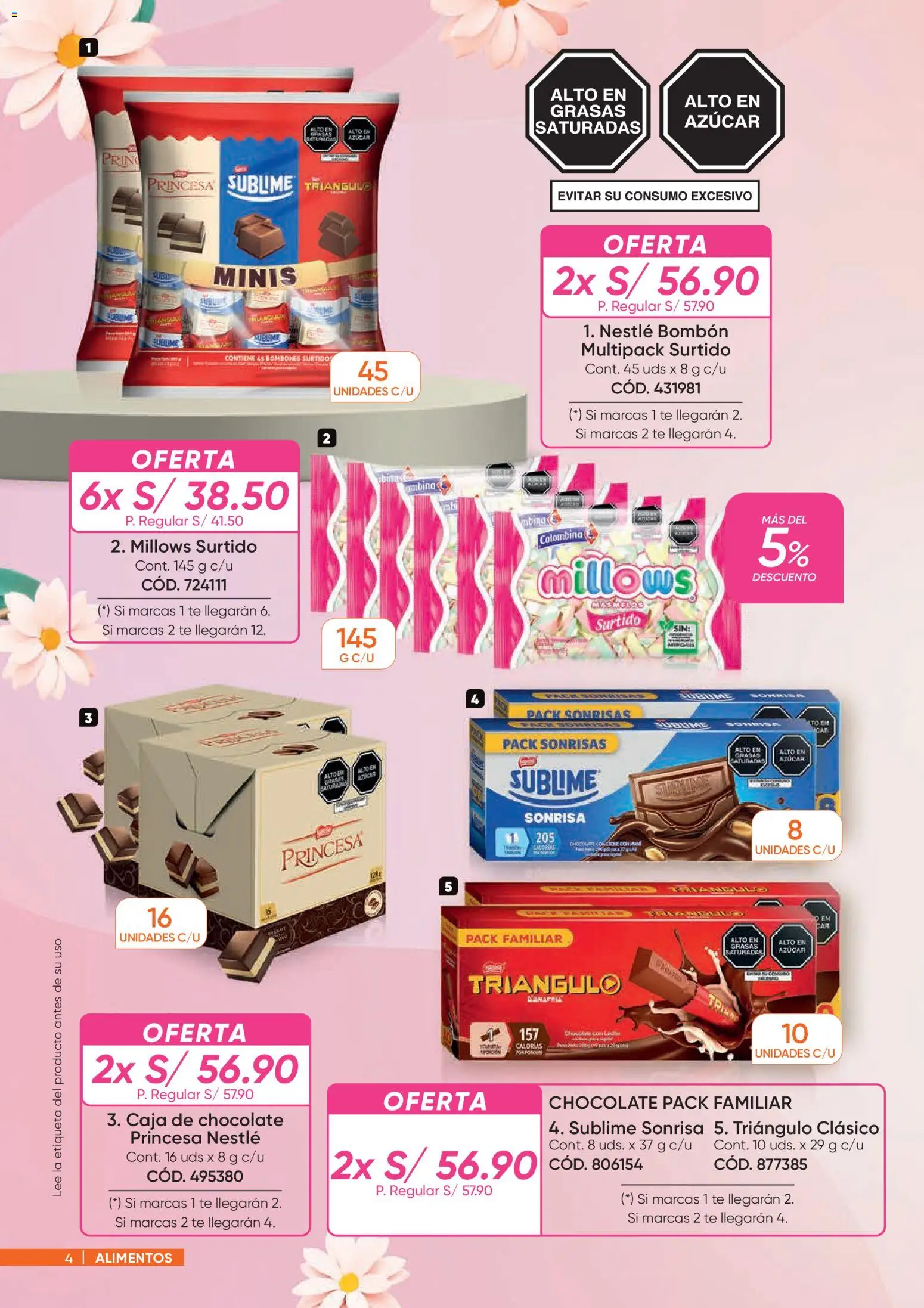 Catálogo Azzorti válido desde 26.01.2026 | Página: 4 | Productos: Caja, Leche, Chocolate, Té