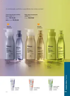 Natura - Ciclo 16/2025 - Pré-Visualização do folheto da loja Natura, válido de 01.10.2025 | Página: 149 | Produtos: Macadâmia, Hortelã, Desodorante, Creme