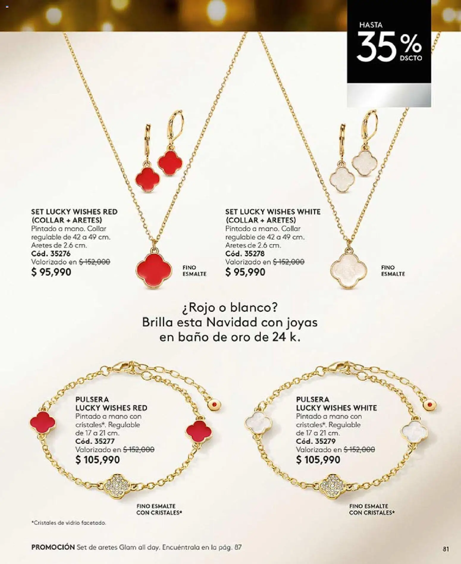 Ésika revista - valida desde el 03.11.2025 | Página: 81 | Productos: Aretes, Pulsera, Baño, Collar