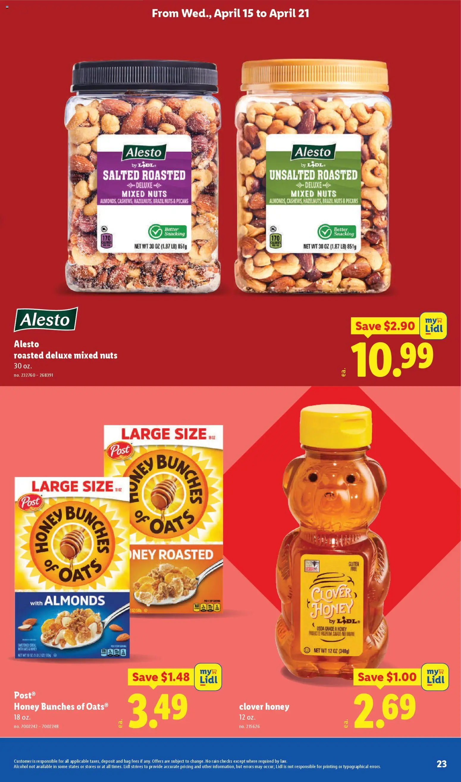 Lidl Weekly Ad - valid from 15.04.2026 | Page: 23 | Products: Nuts, Bag