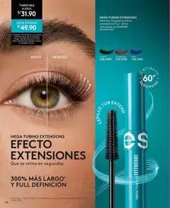 Vista previa de folleto Ésika - Campaña 6 de la Ésika válido desde 14.03.2026 | Página: 154 | Productos: Máscara