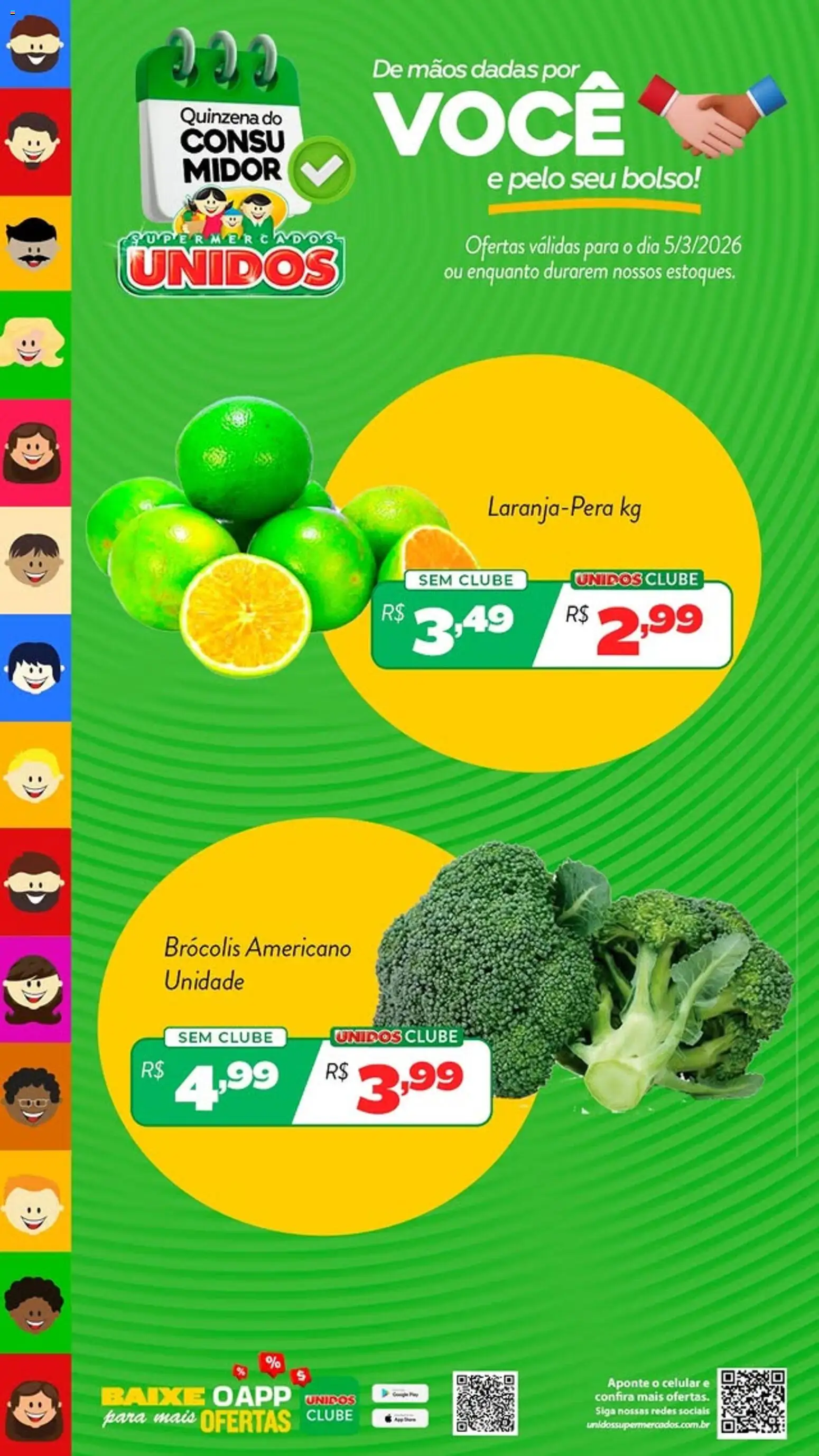 Supermercados Unidos Folheto - válido de 05.03.2026 | Página: 2 | Produtos: Celular, Brócolis