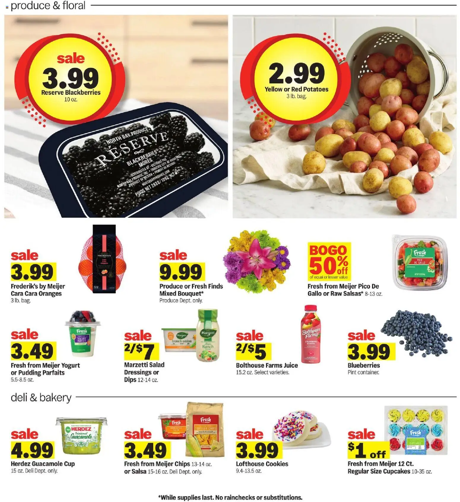Meijer Weekly Ad - MI - valid from 29.04.2026 | Page: 14 | Products: Yogurt, Cookies, Blueberries, Bag